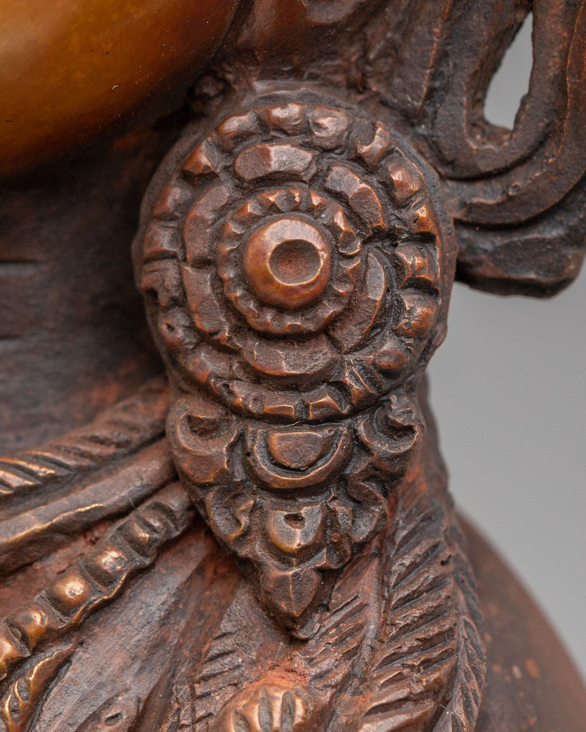 Chenrezig Sacred Statue | Oxidized Copper Lord of Compassion