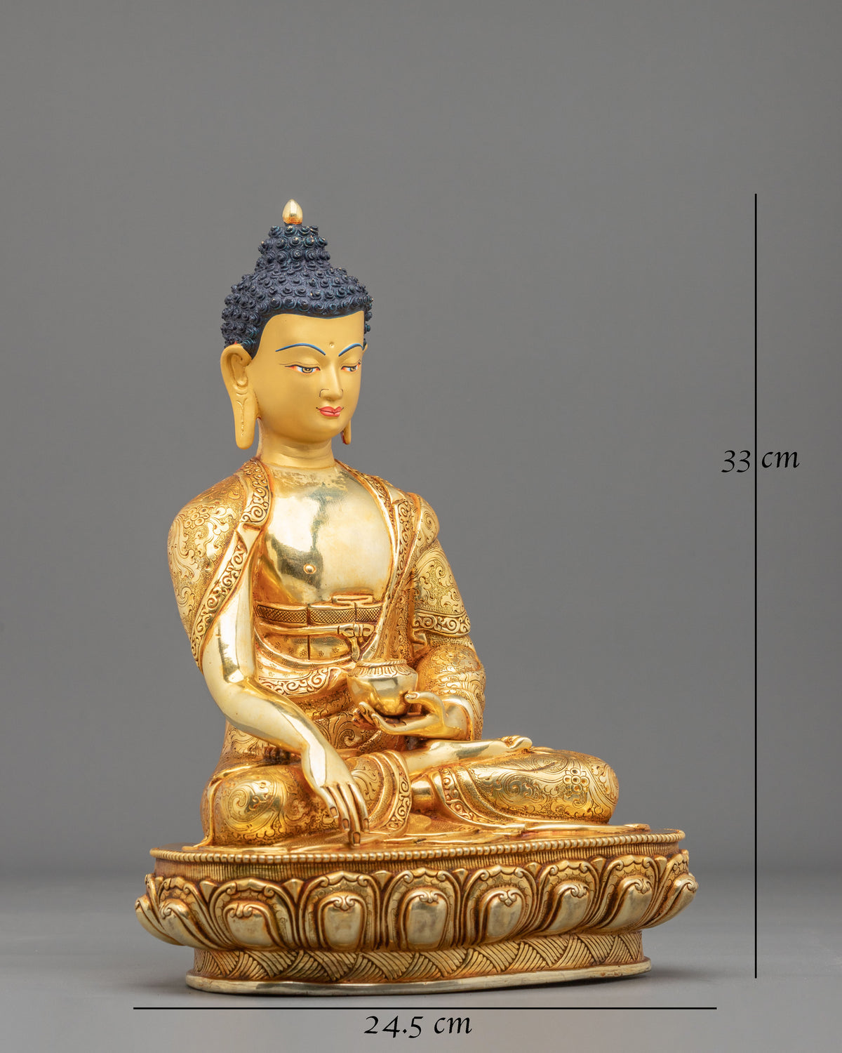 Shakyamuni Buddha Serene Meditation Handmade Sculpture