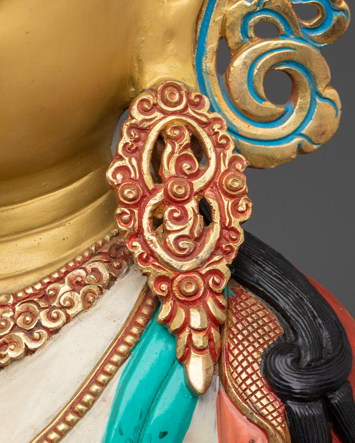 White Tara Handcrafted Buddhist Statue | 24K Gold Gilded