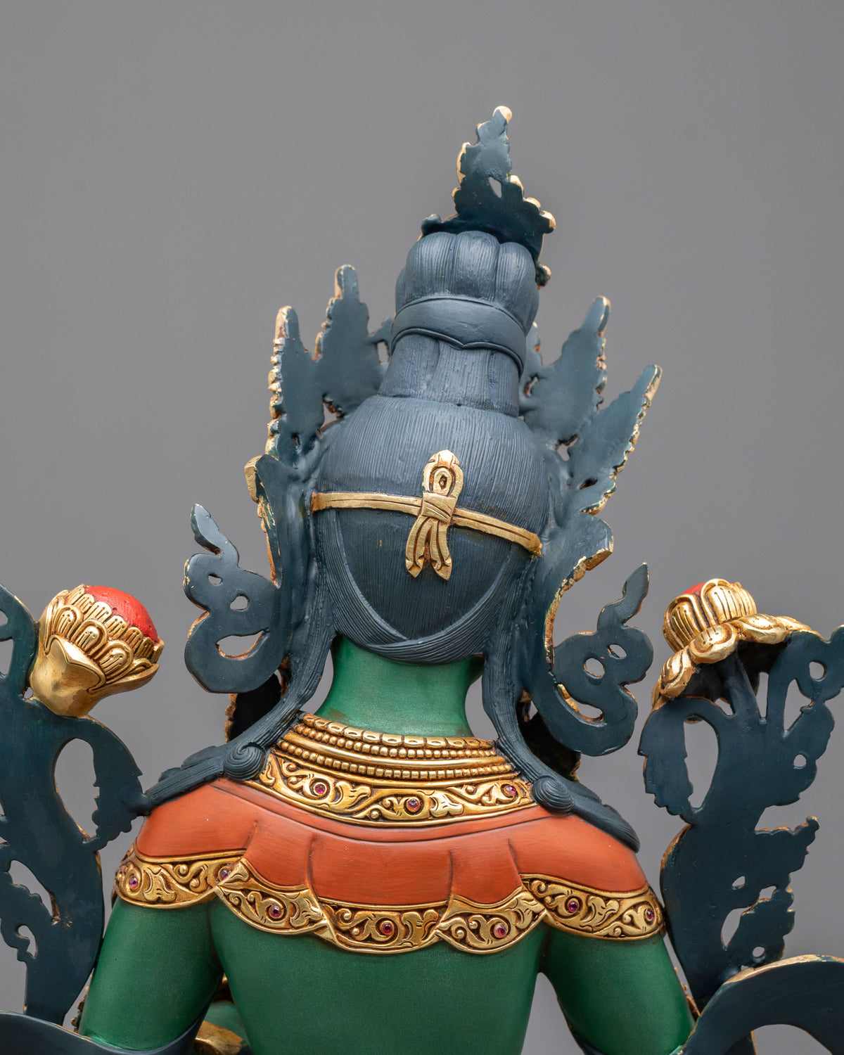 Green Tara Swift Compassion Sculpture | Goddess of Protection and Mercy