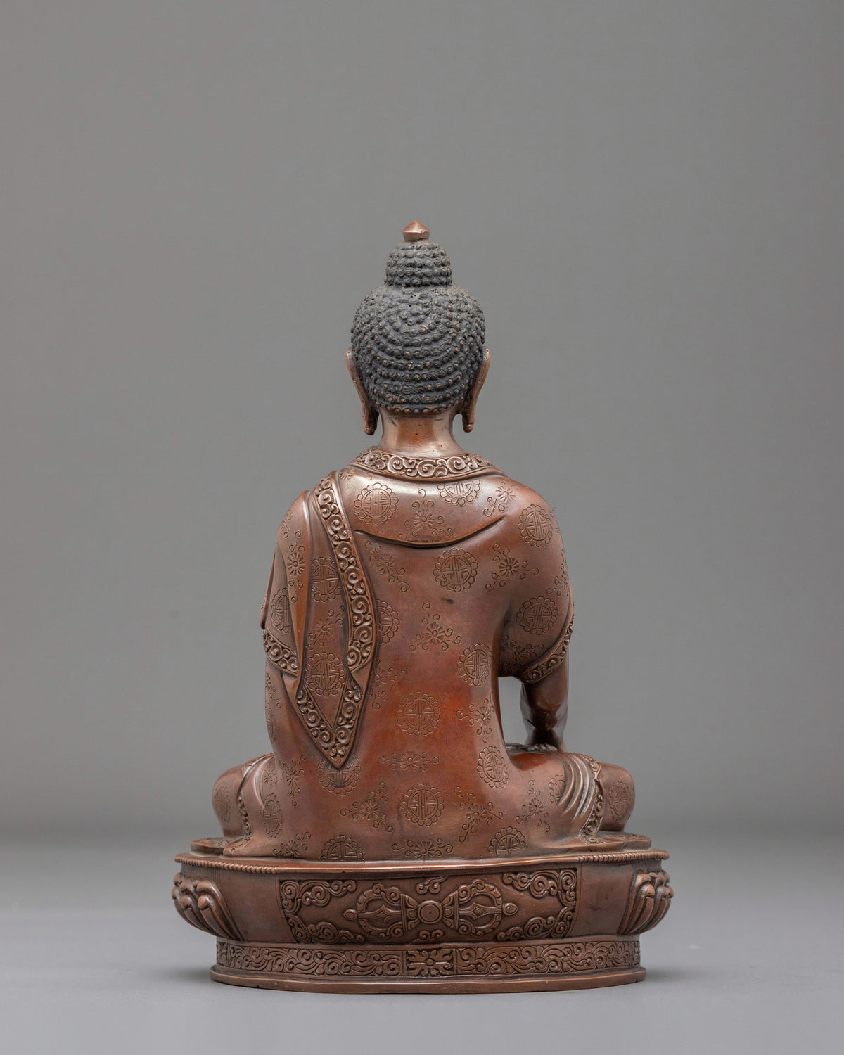 Shakyamuni Buddha Oxidized Sculpture of Enlightenment