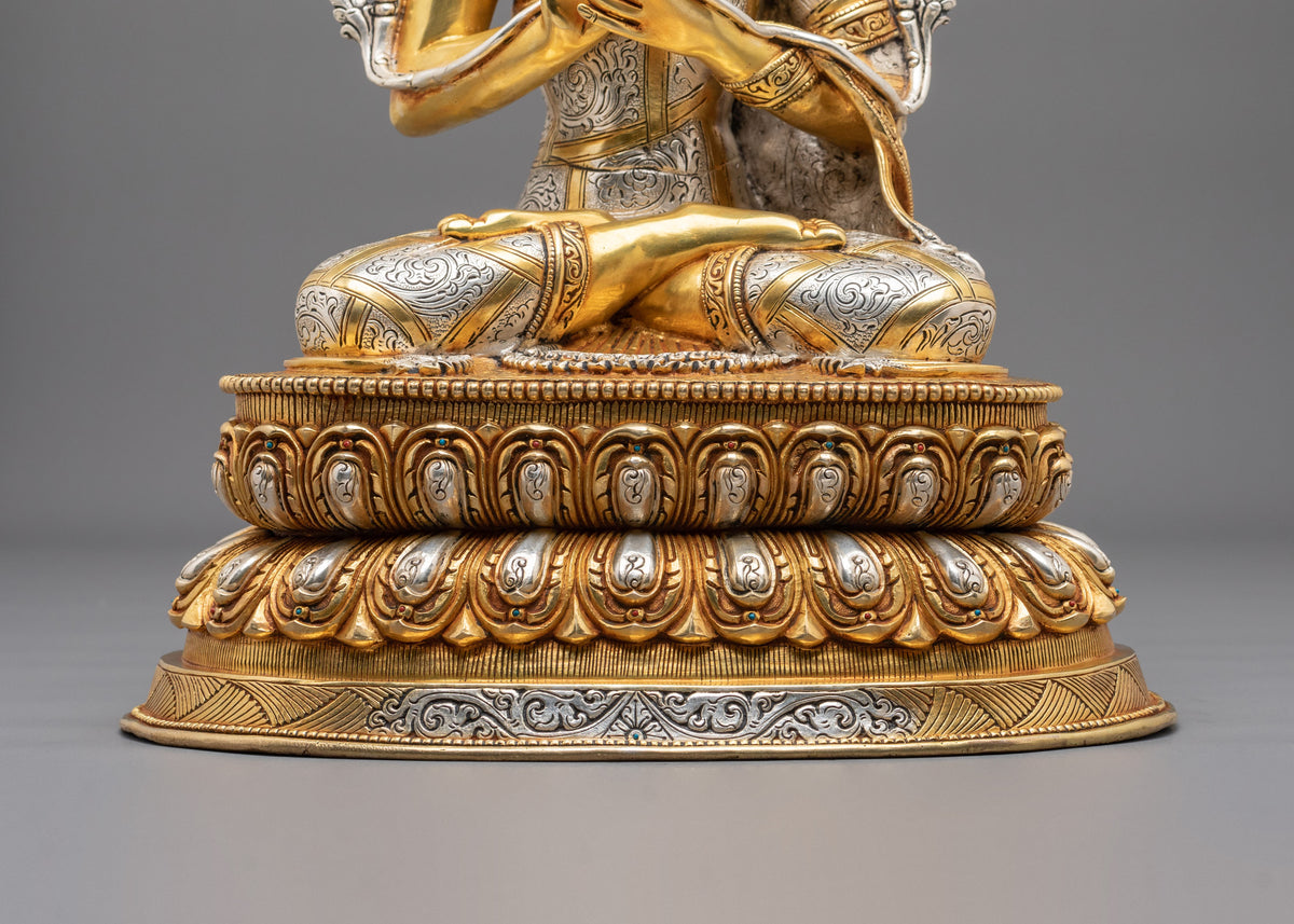 Maitreya Buddha Statue Future of Compassion | 24K Gold Gilded Copper Statue