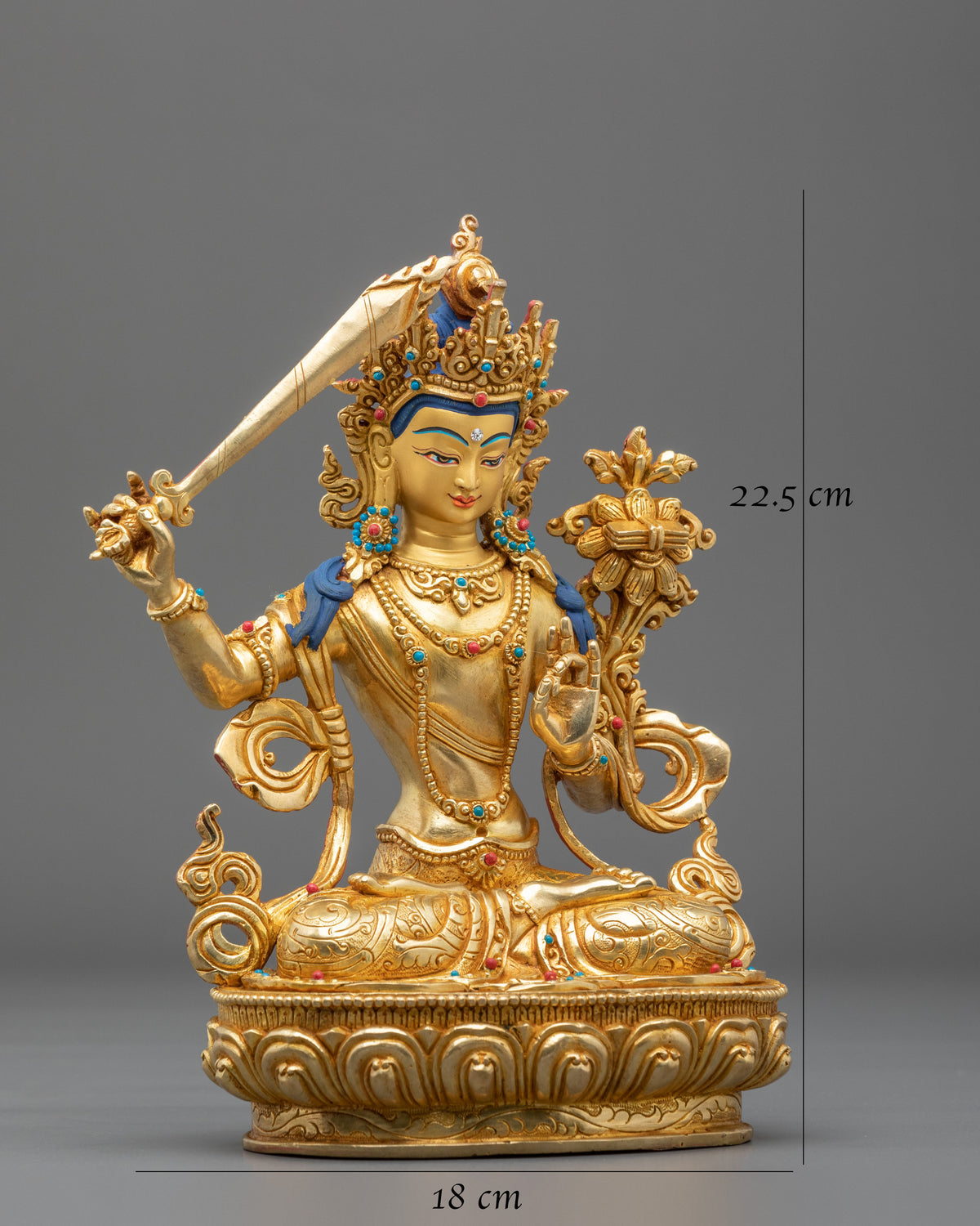 Manjushri Statue | Wisdom Sword of Truth and Enlightenment