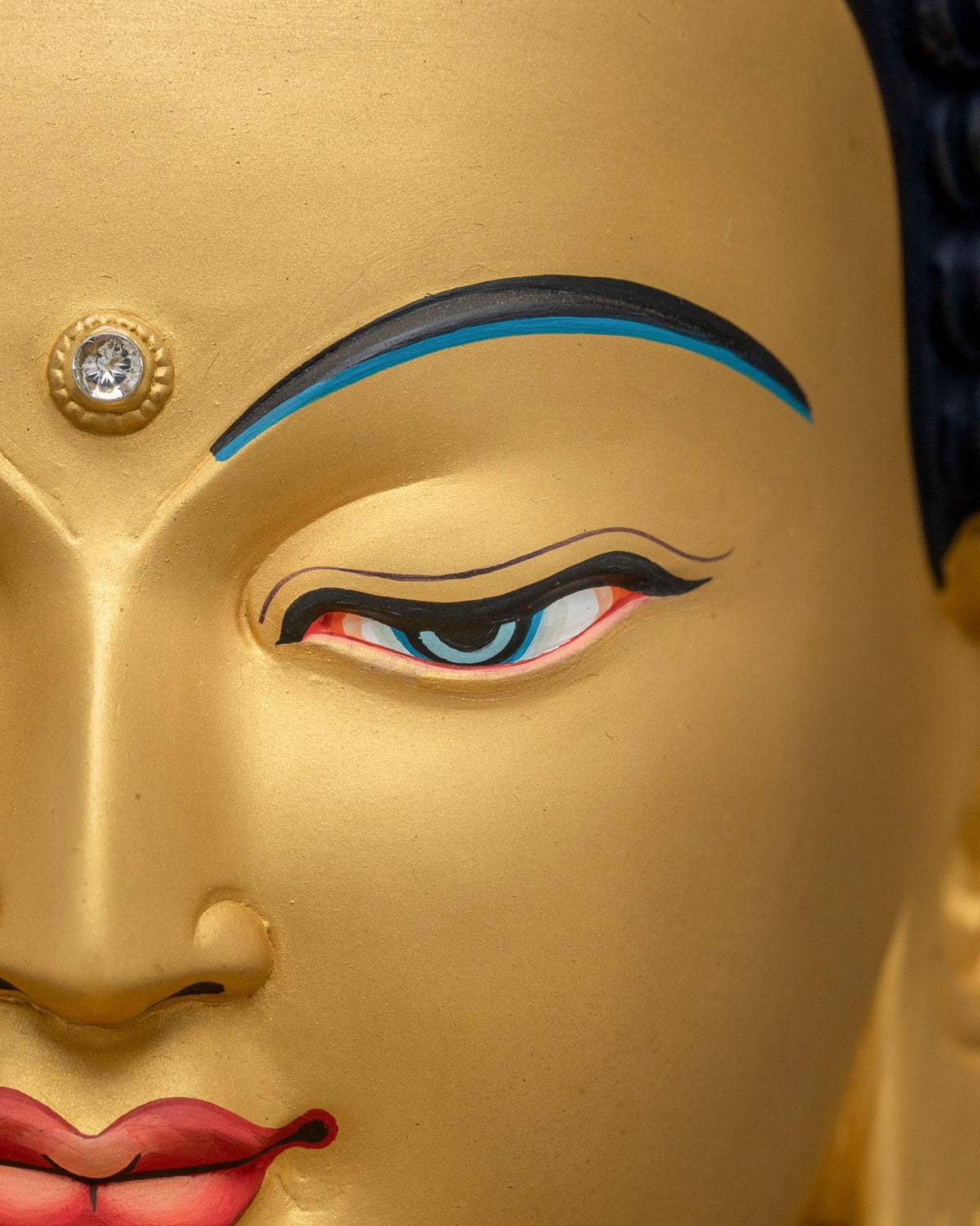 Three Buddha Deity Statue Collection | 24K Gold Gilded Buddhist Statue Set
