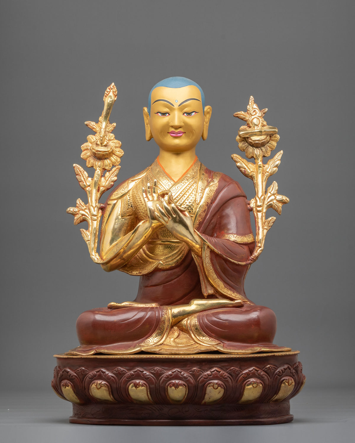 Tsongkhapa with Disciples Statue Set | Master of the Gelug Tradition