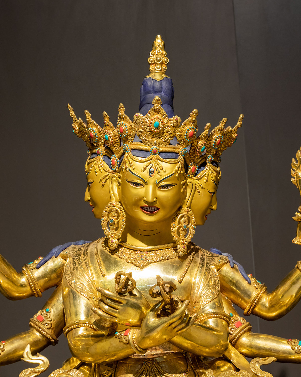 Handmade Guhyasamaja Sculpture | Akshobhyavajra Secret Assembly Deity