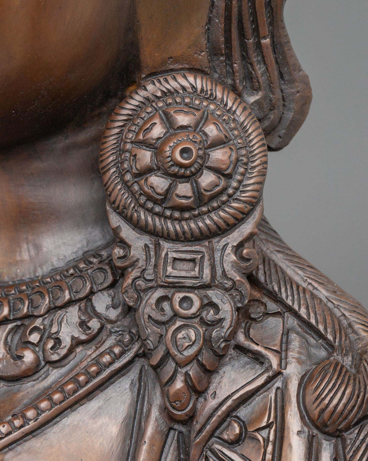 Mother Green Tara Oxidized Statue | Altar Home Decor