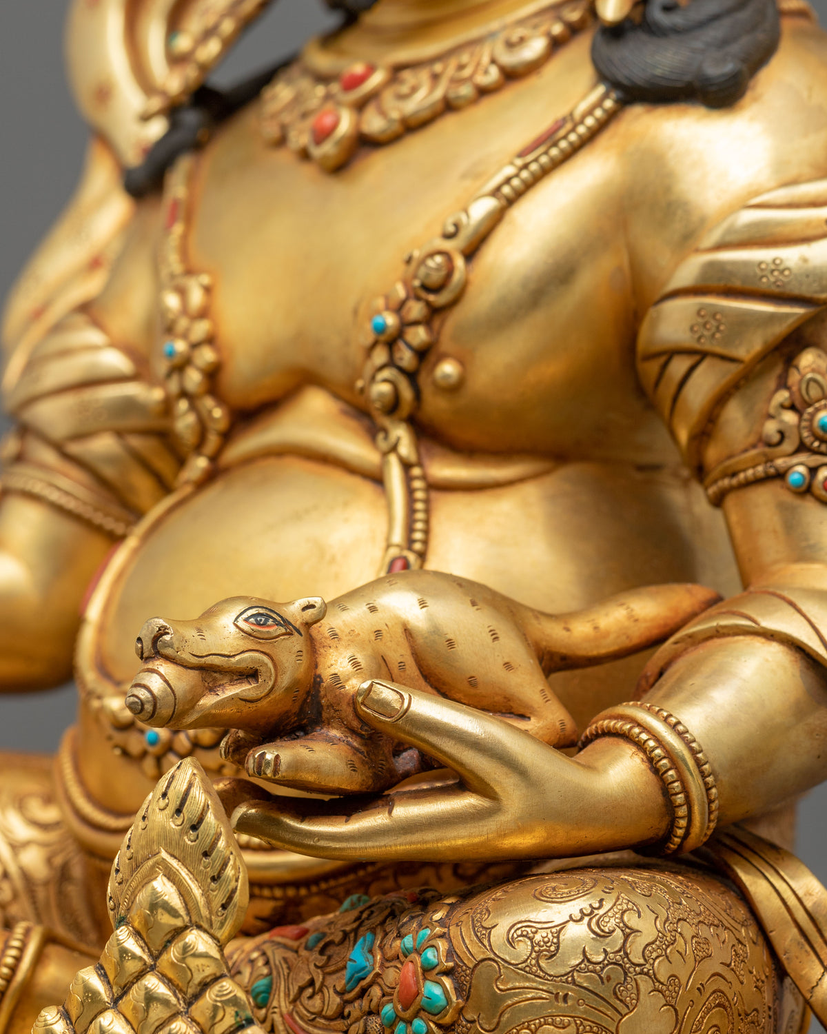 Dzambhala Figurine | Handcrafted Copper Wealth Form