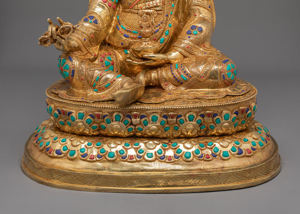 Guru Rinpoche Traditional Handcrafted Statue