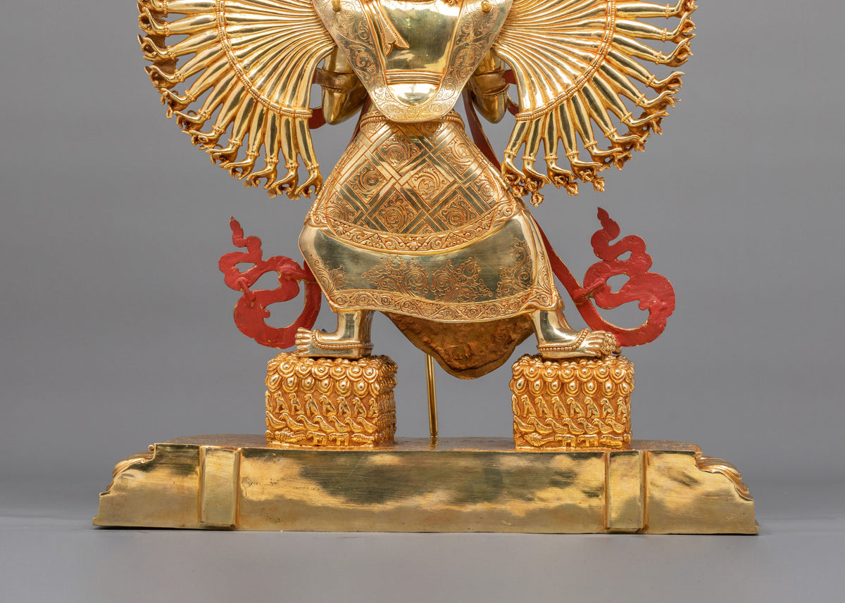 1000 Armed Dukar Buddhist Sculpture | Symbol of Protection and Victory