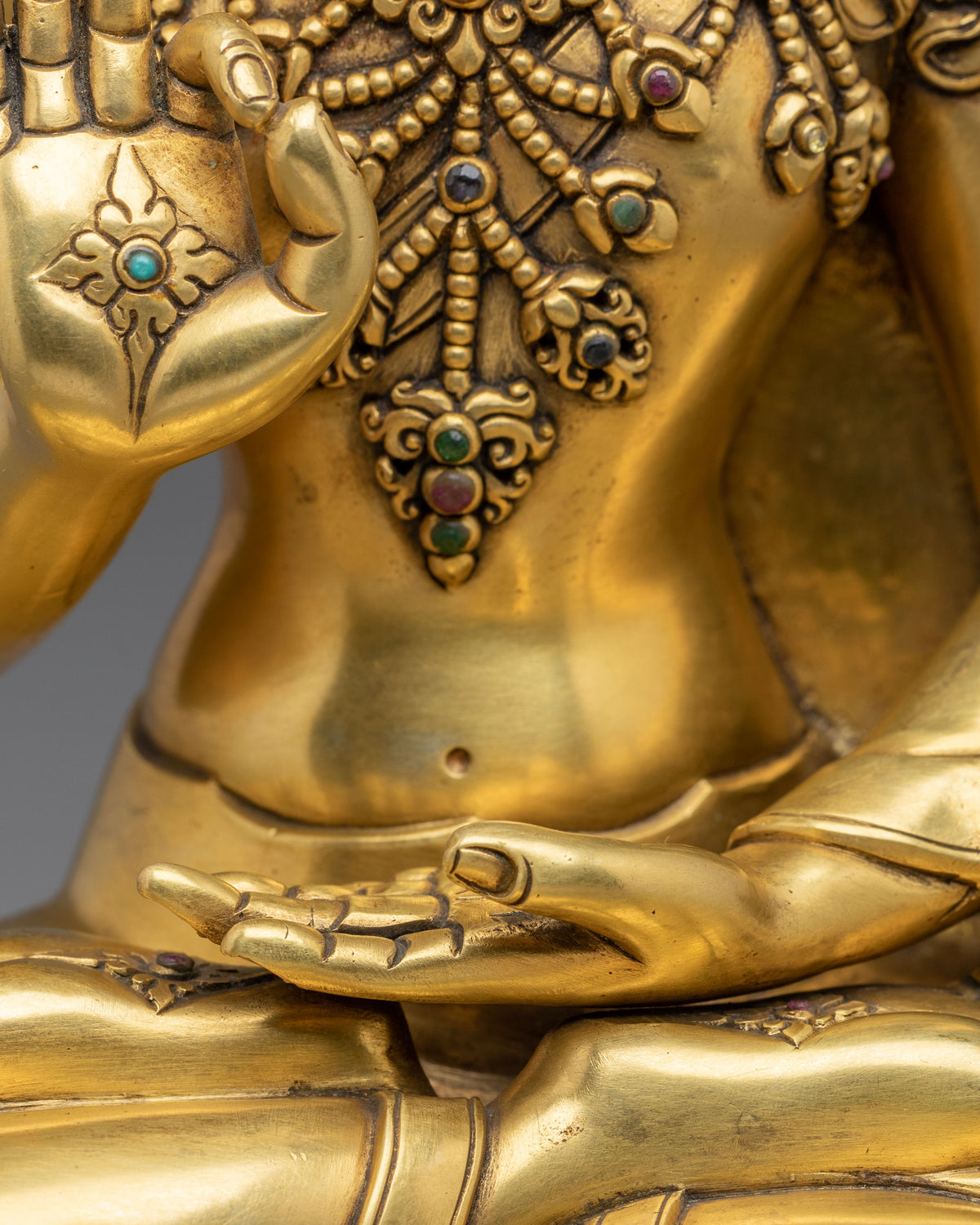 Crown Amogasiddhi Statue | Buddha of Fearless Accomplishment