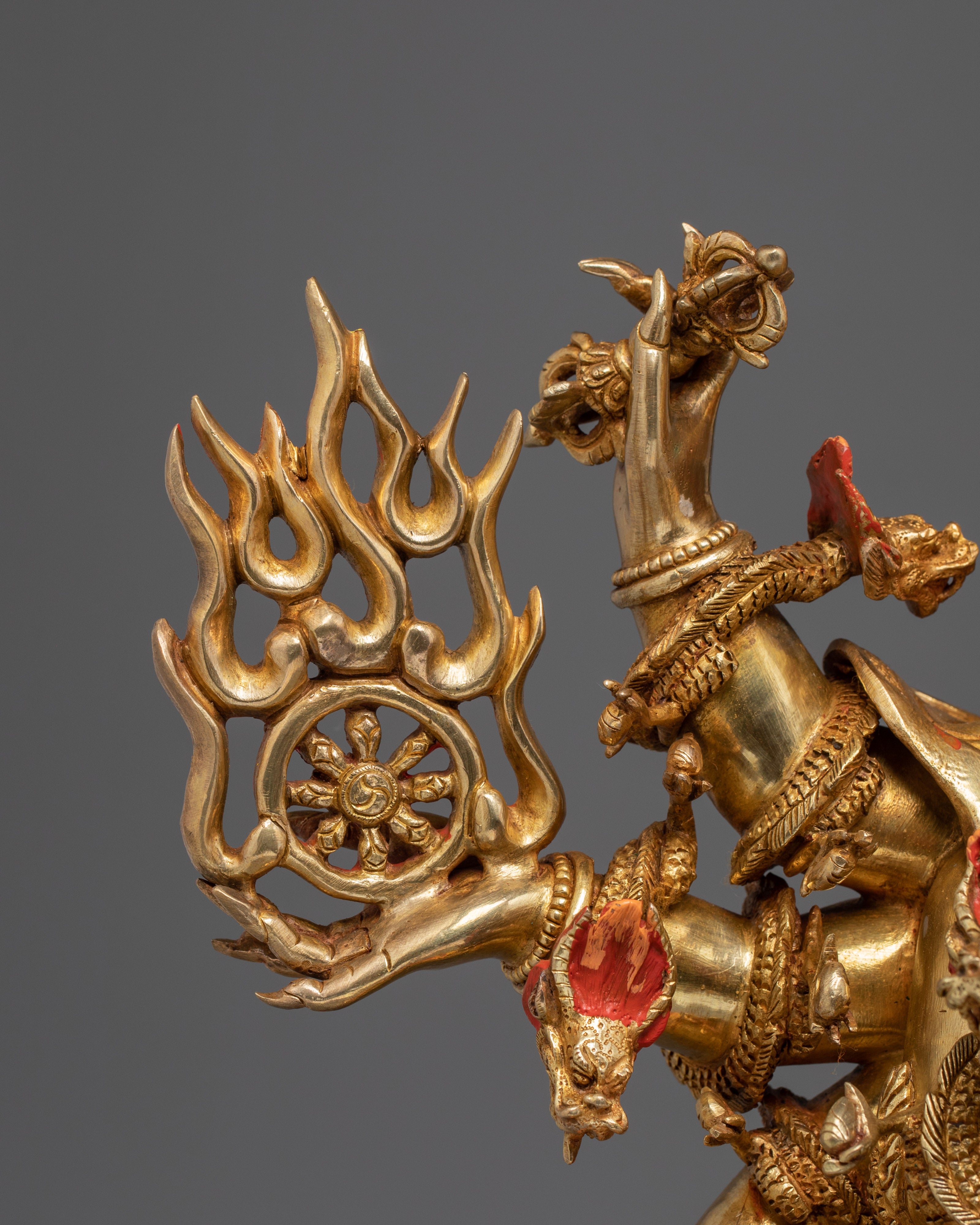 Uchusma, Karma Purifier Icon | Gold Gilded Nepali Statue