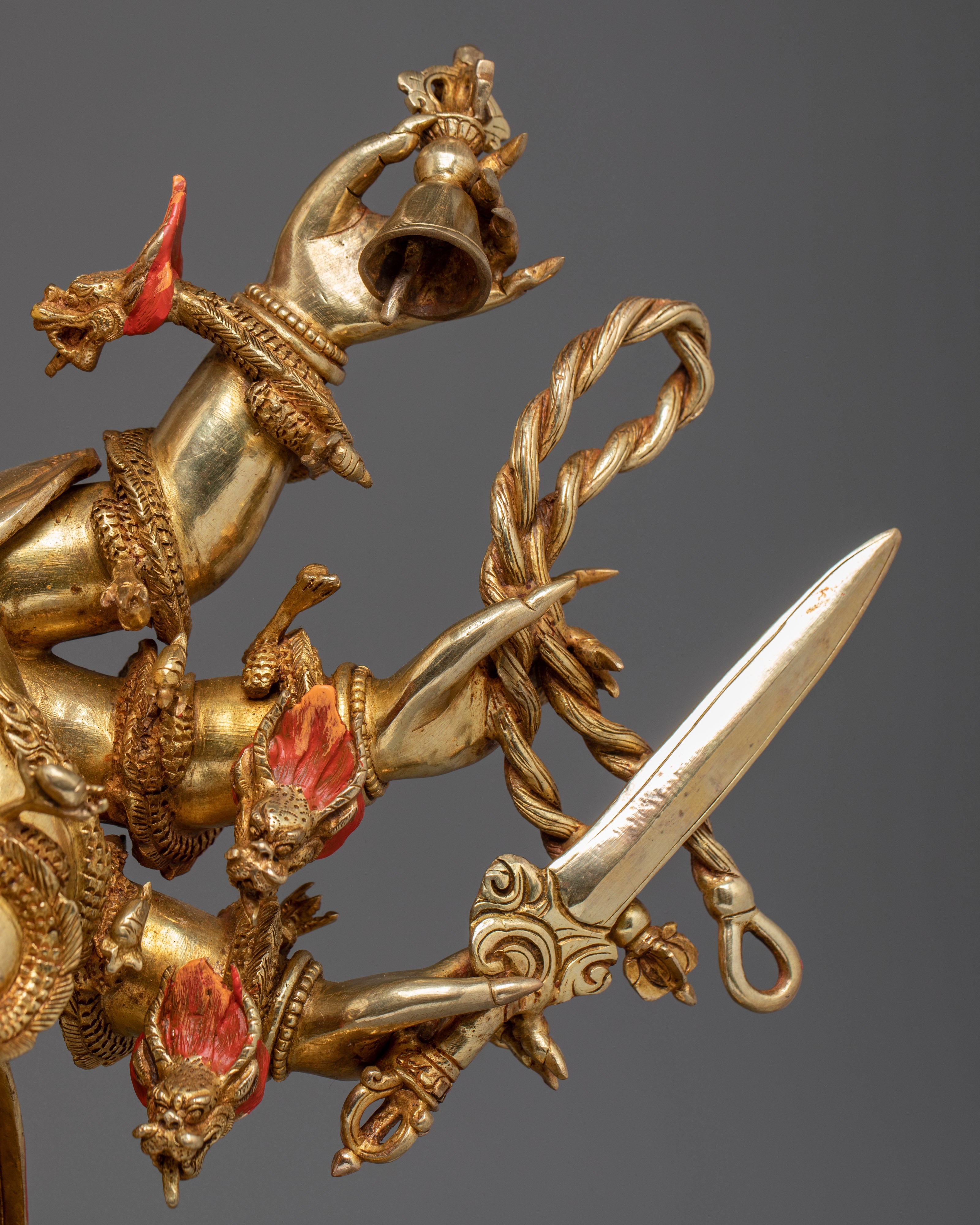 Uchusma, Karma Purifier Icon | Gold Gilded Nepali Statue