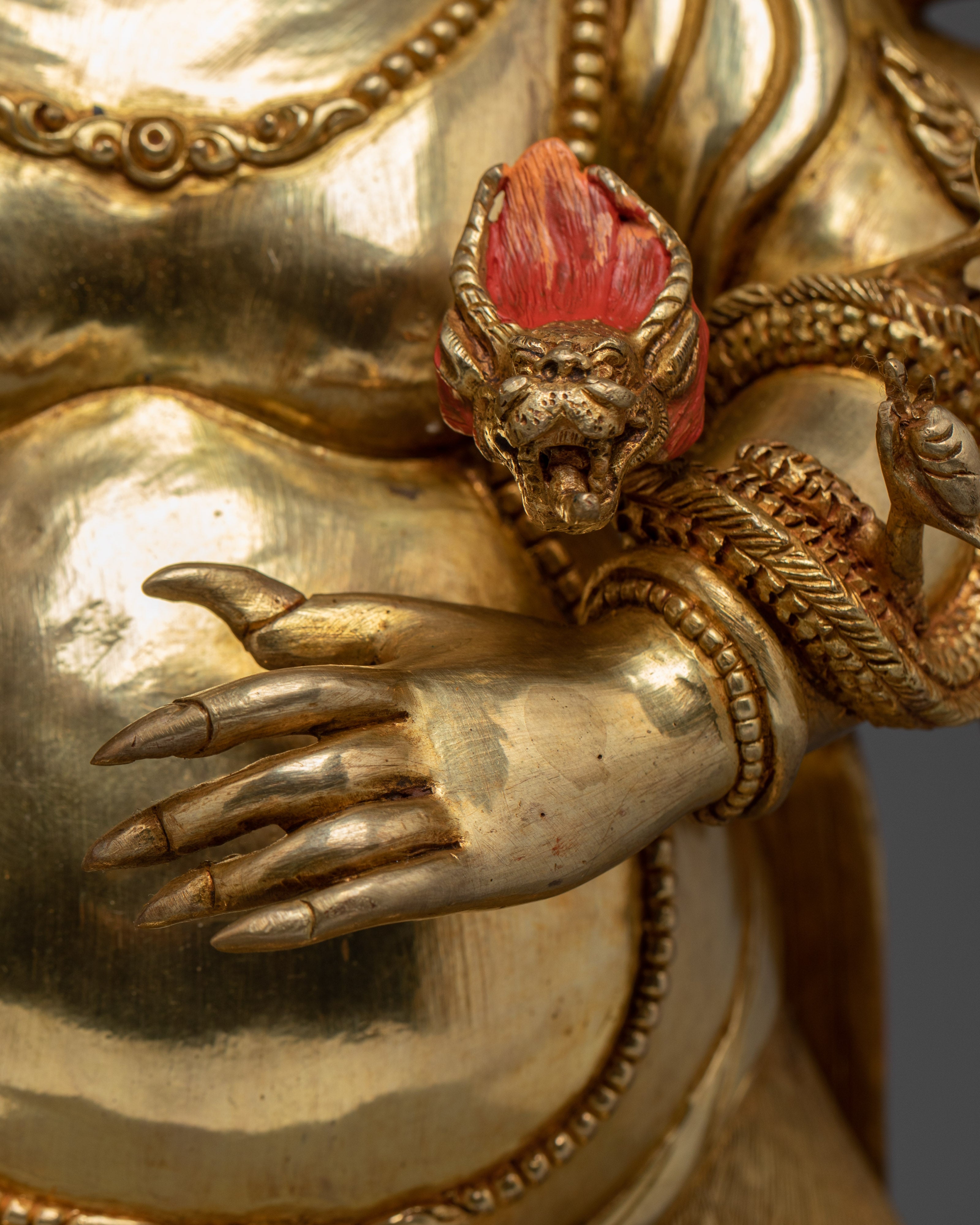 Uchusma, Karma Purifier Icon | Gold Gilded Nepali Statue