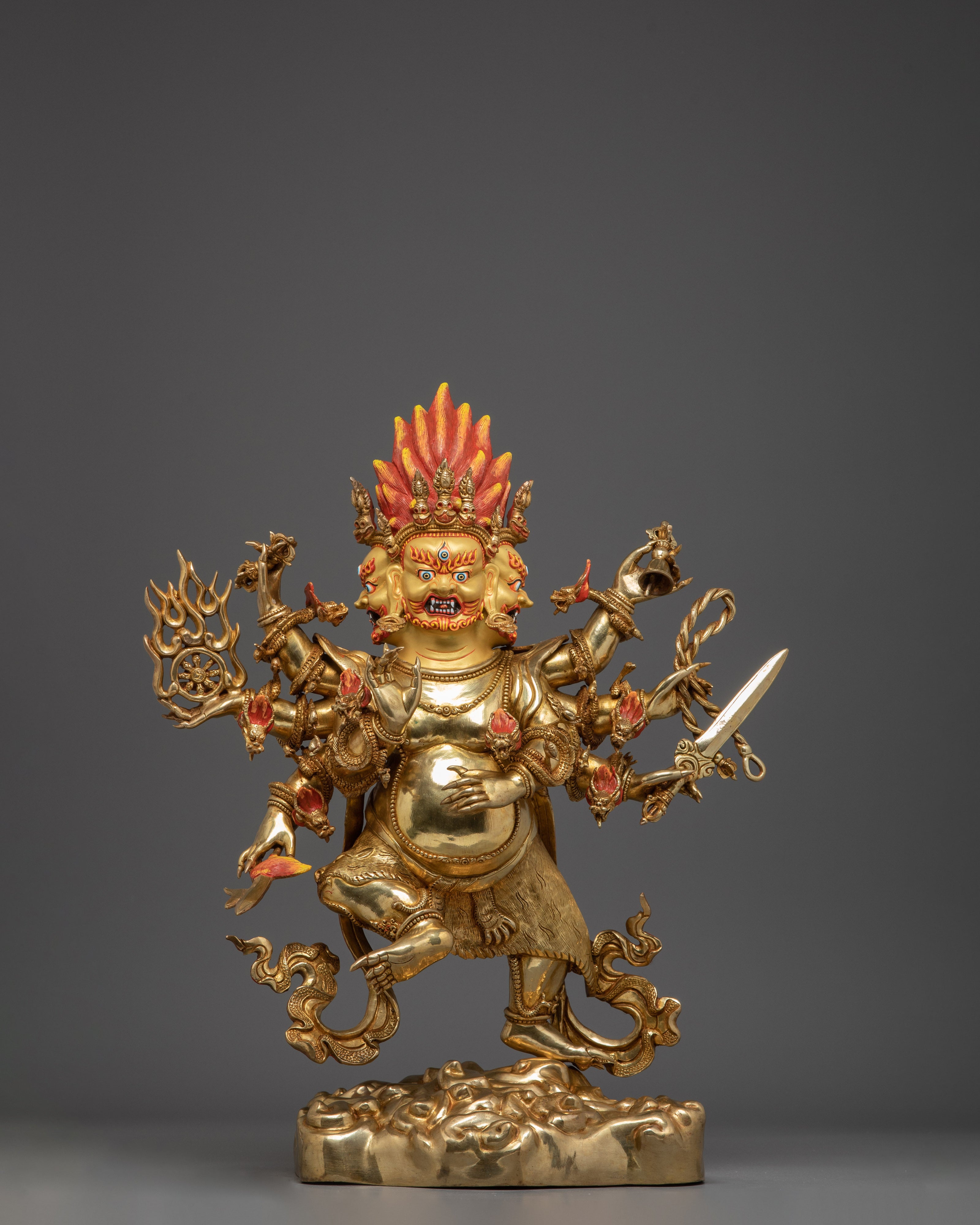 Uchusma, Karma Purifier Icon | Gold Gilded Nepali Statue