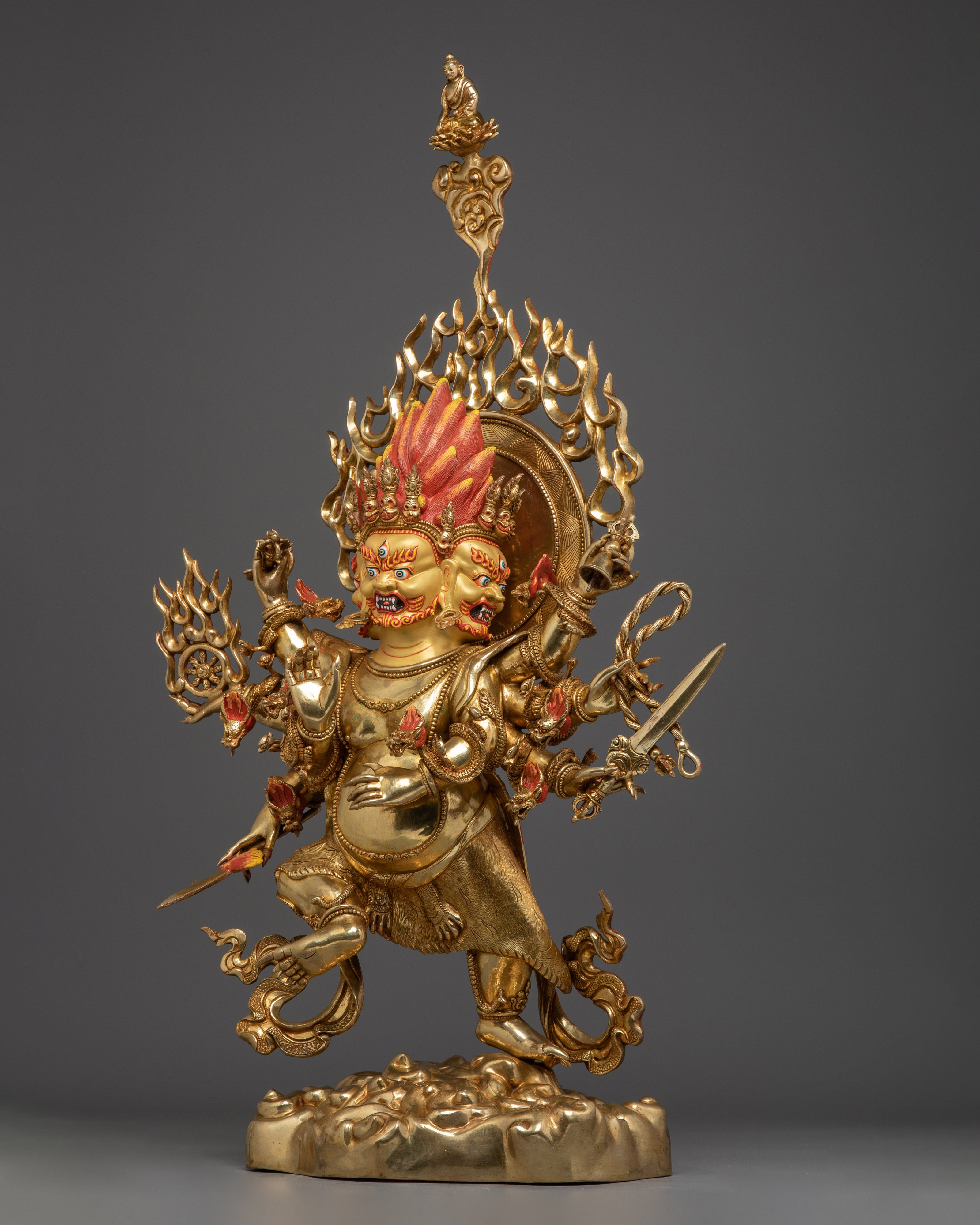 Uchusma, Karma Purifier Icon | Gold Gilded Nepali Statue