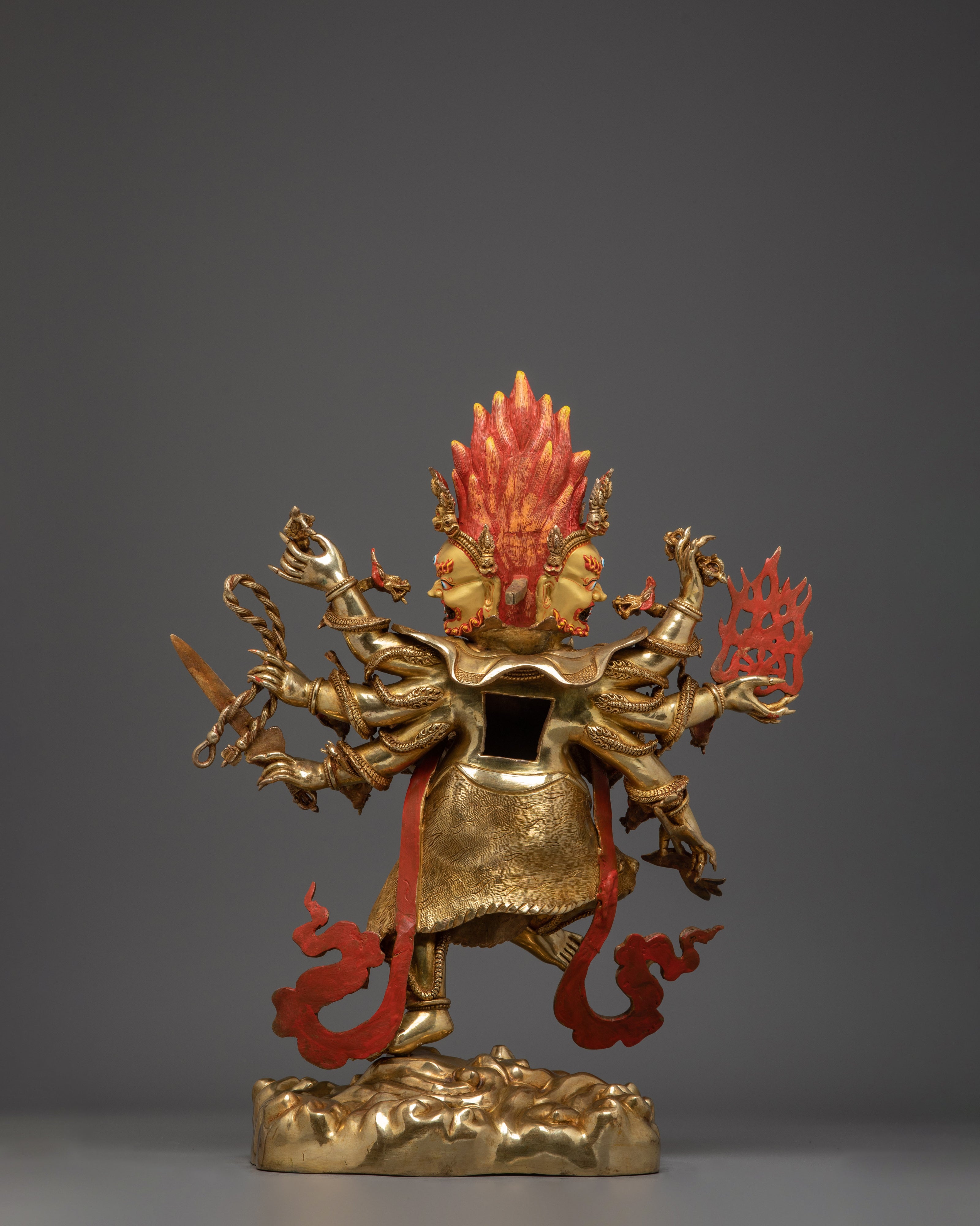 Uchusma, Karma Purifier Icon | Gold Gilded Nepali Statue