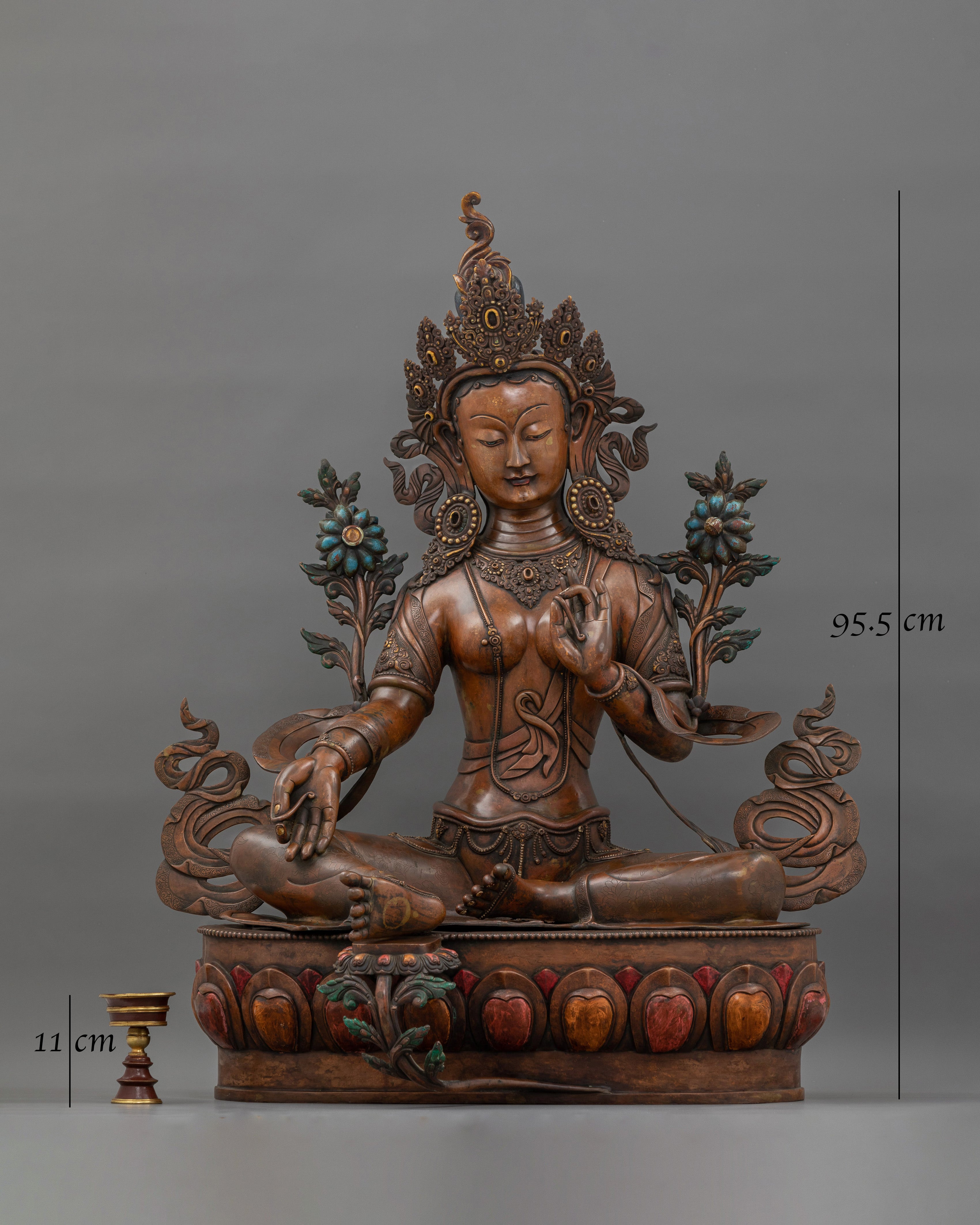 Arya Tara Consort Of Amoghasiddhi Statue | Tibetan Buddhist Goddess Sculpture
