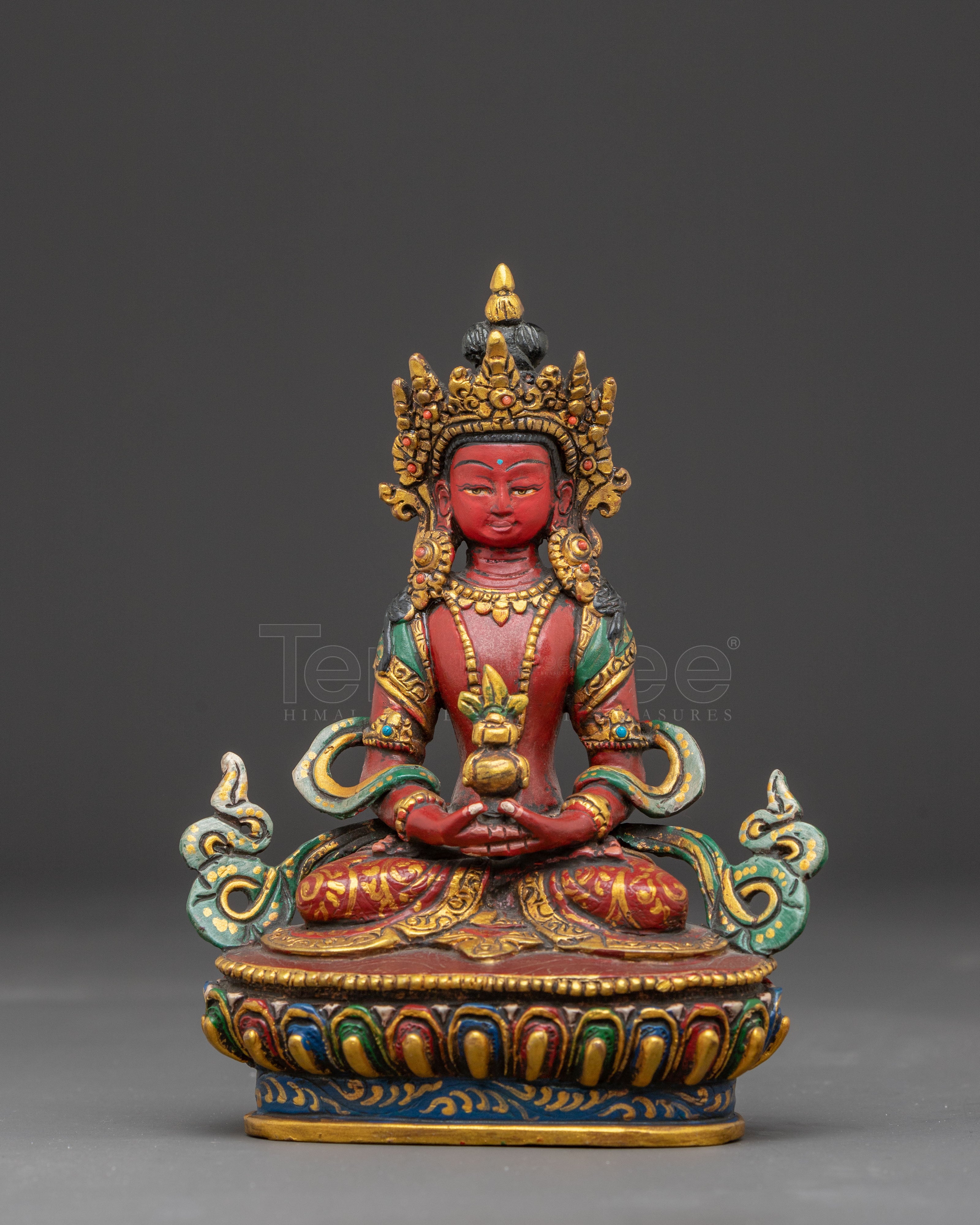 Amitayus Sculpture Symbolizing Longevity | Spiritual Decor for Meditation