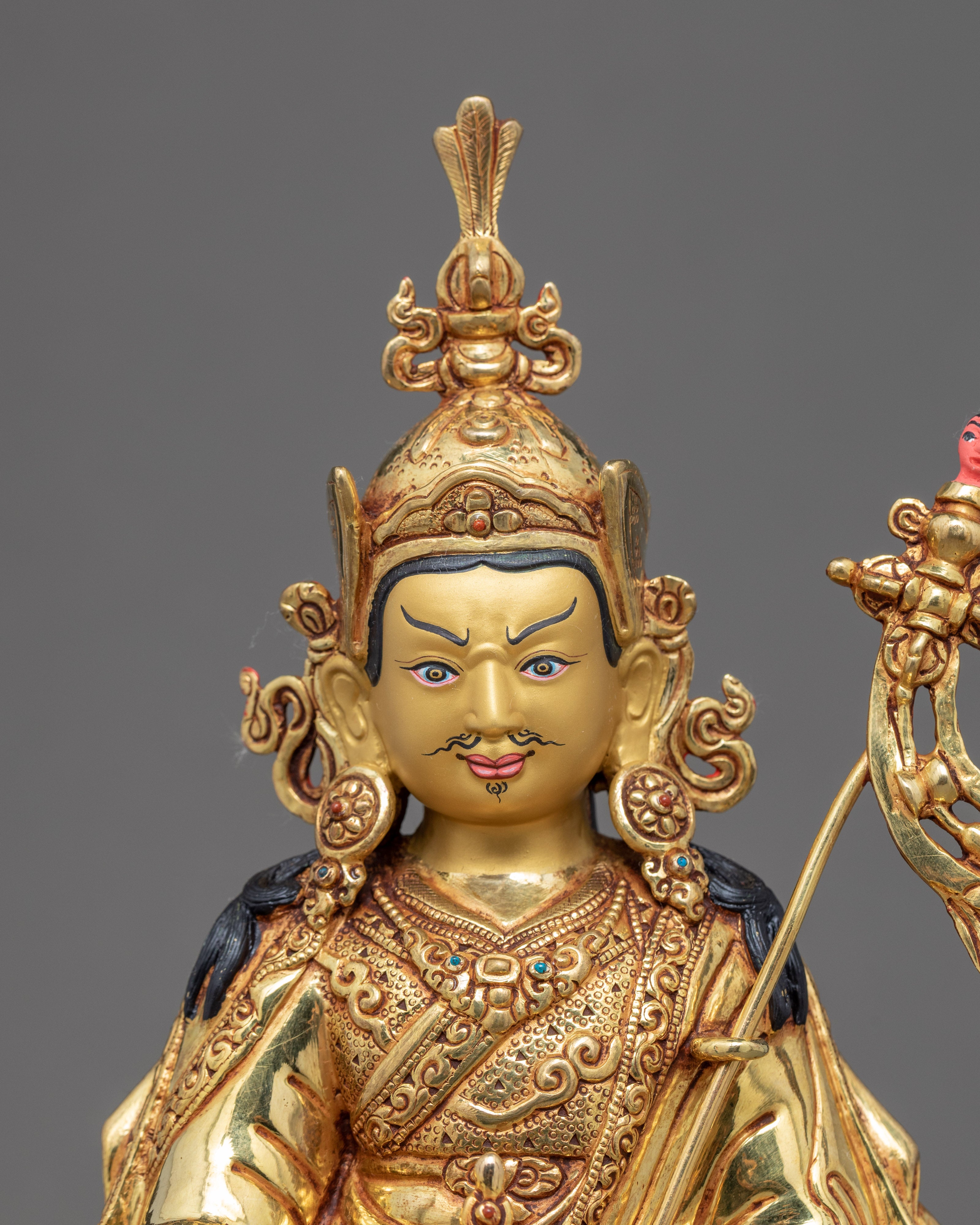 Padmasambhava Guru Statue | Finely Hand Carved Sculpture