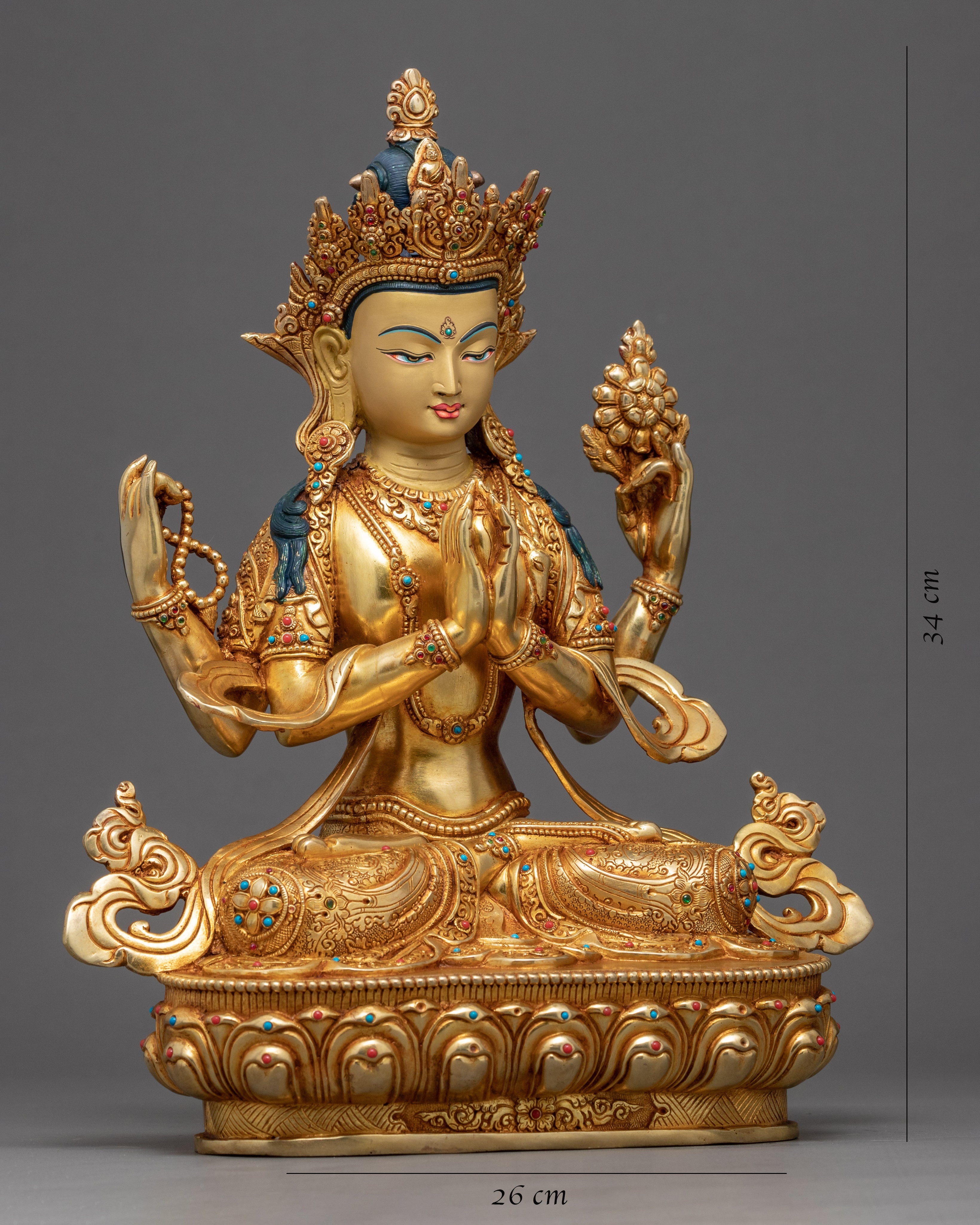 Bodhisattva Chenrezig Statue | Himalayan Art of Nepal