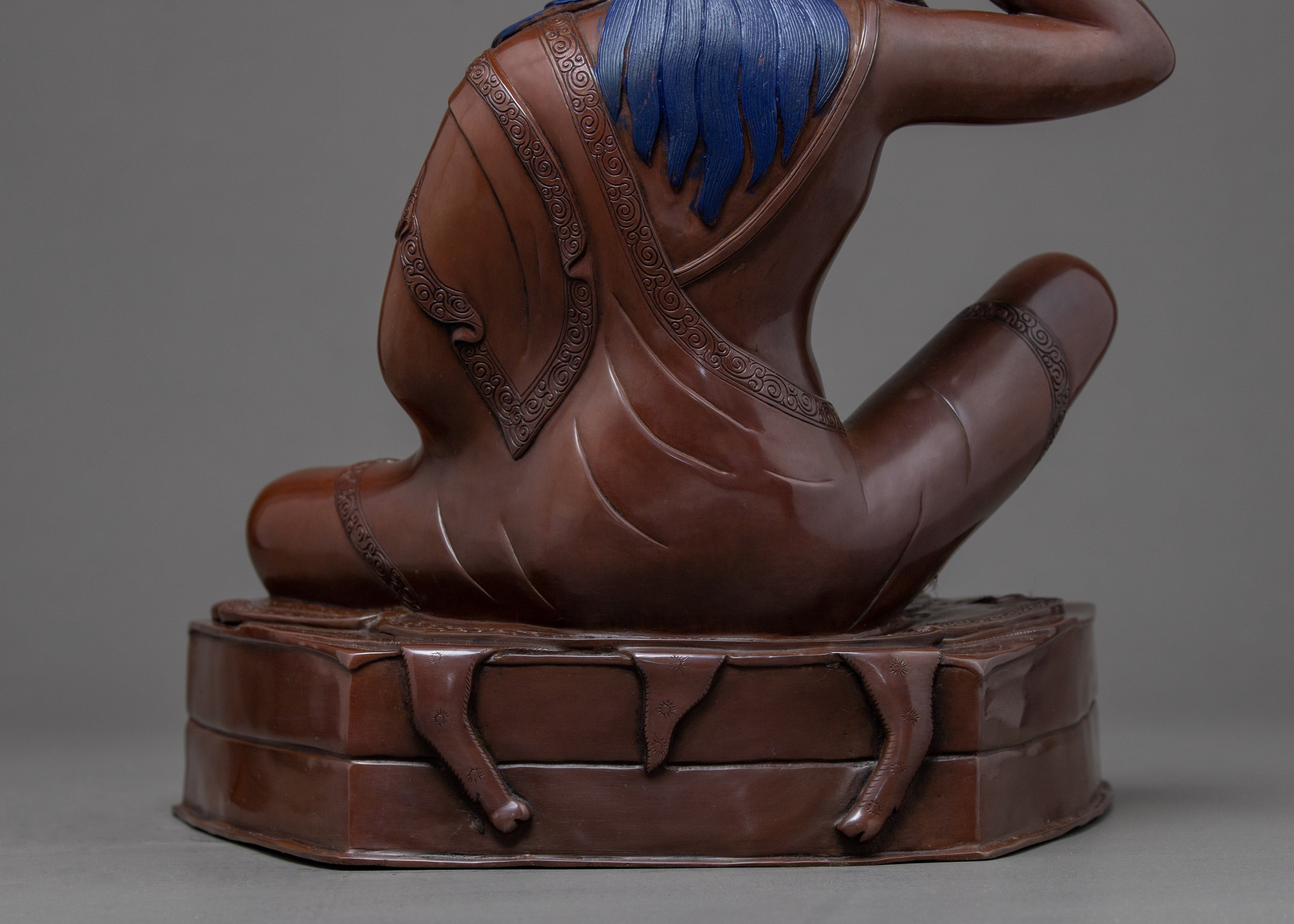 Jetsun Milarepa Sculpture | Traditionally Hand Carved Buddhist Art