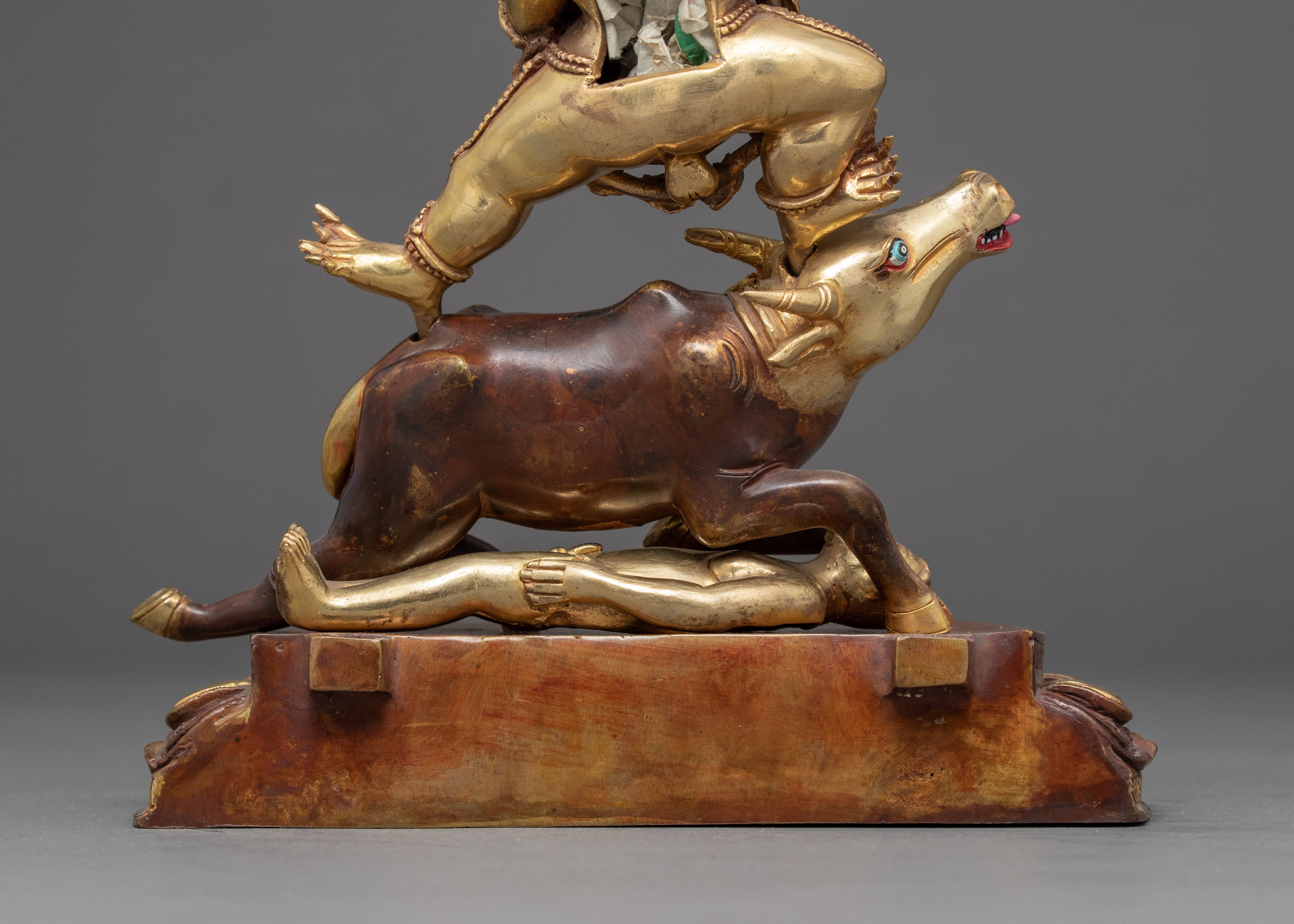 Yamantaka on Buffalo Statue | Finely Hand Carved Buddhist Art