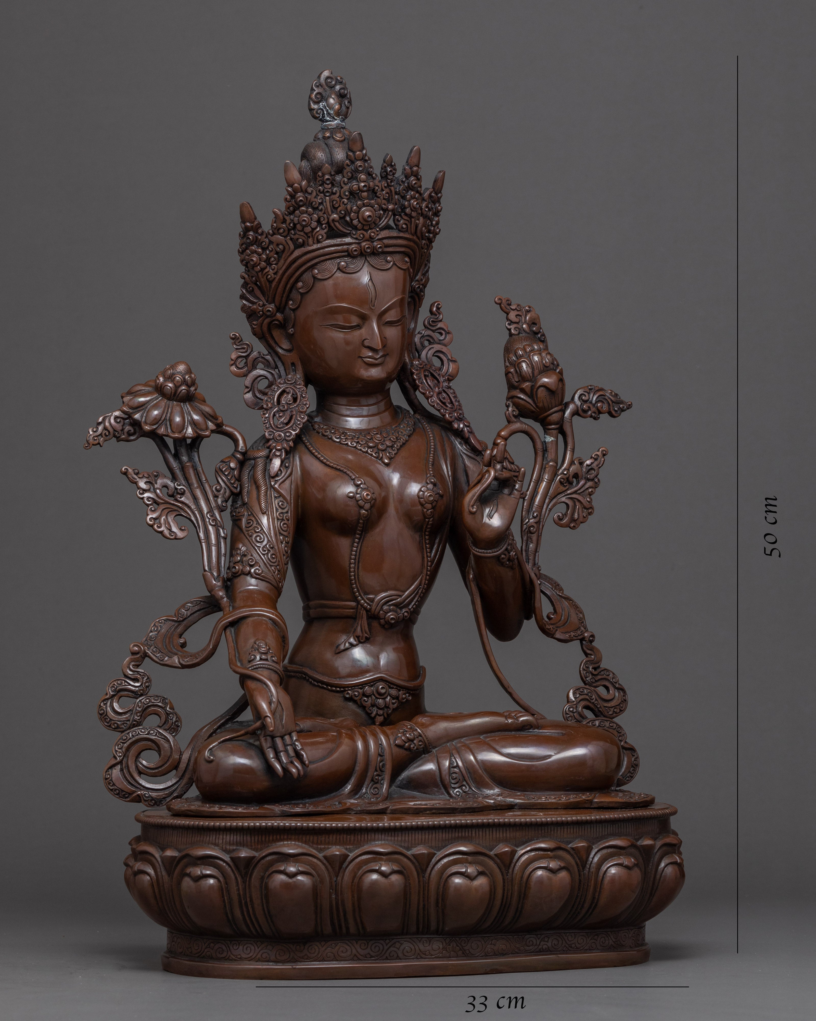 Goddess White Tara Statue | Traditional Himalayan Art of Nepal