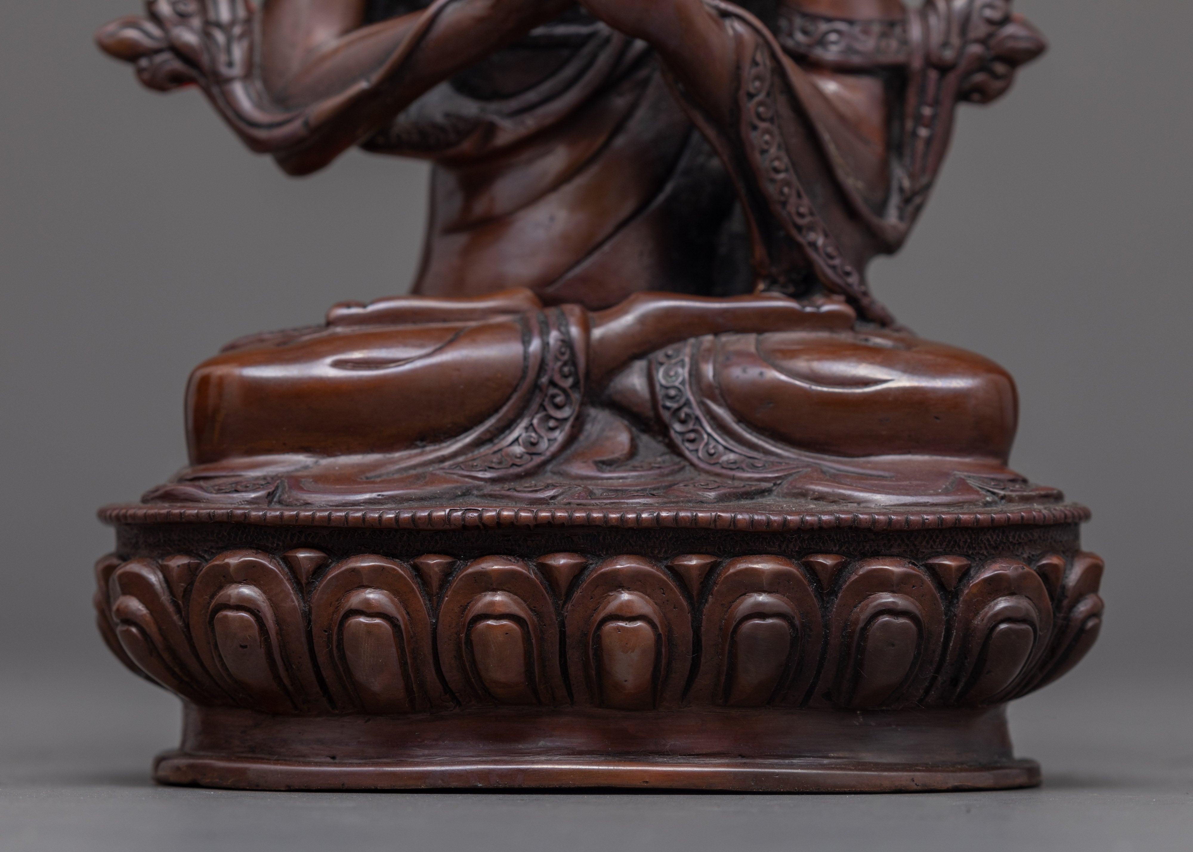 Je Tsongkhapa Statue Set | Tibetan Buddhist Monk Sculpture