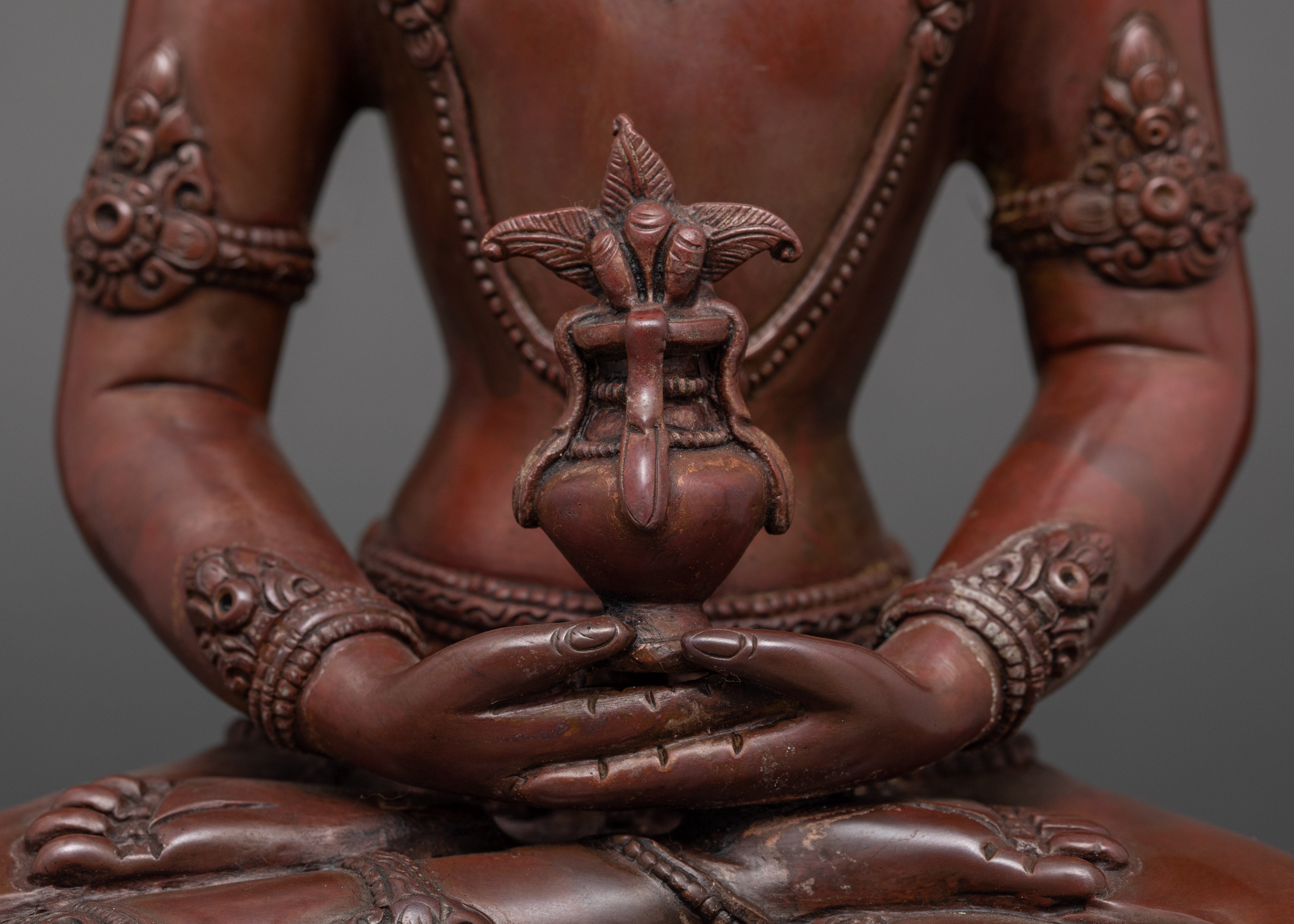 Amitayus Bodhisattva Copper Statue | Himalayan Buddhist Art