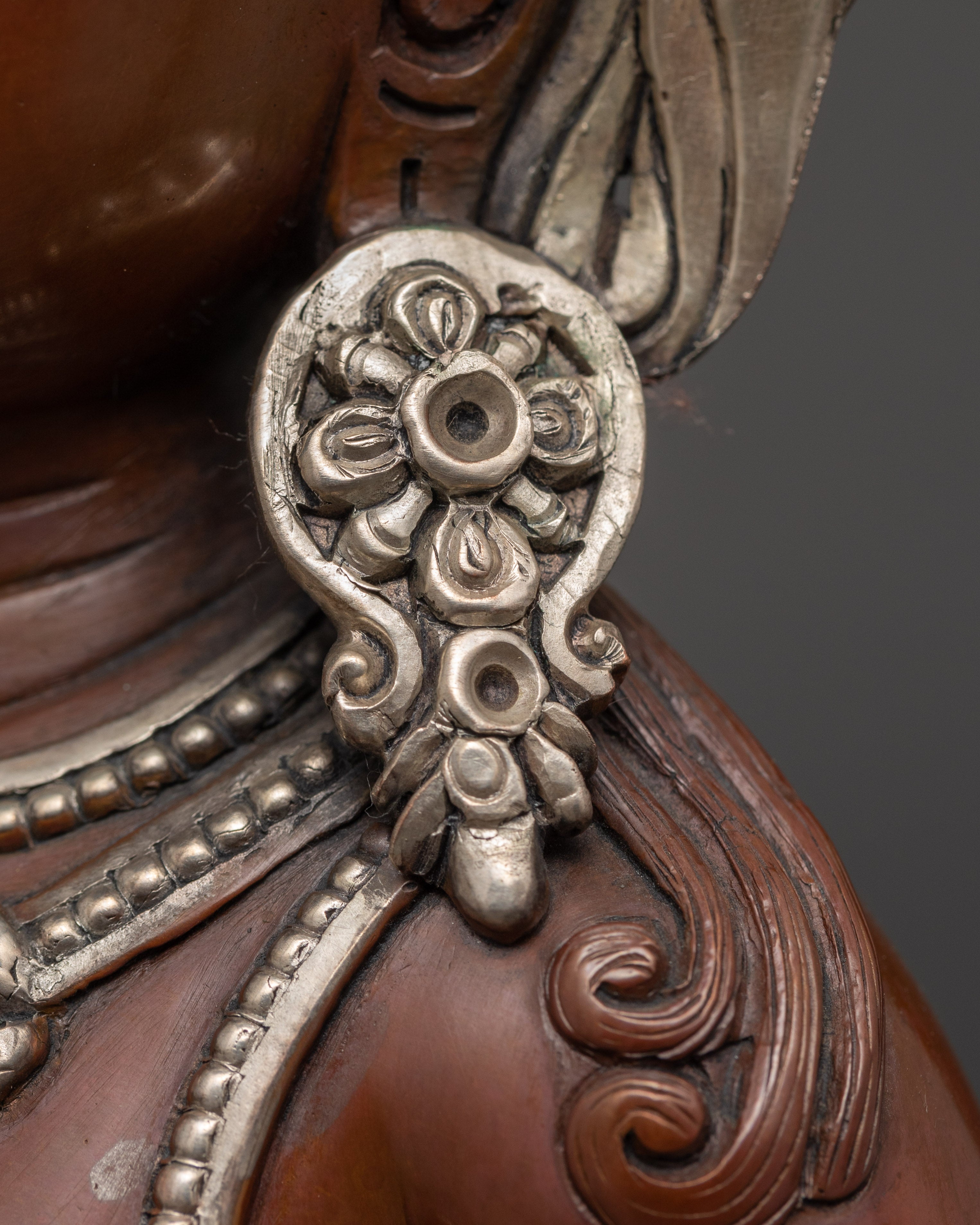 Bodhisattva Vajrasattva Sculpture | Silver Plated Artwork