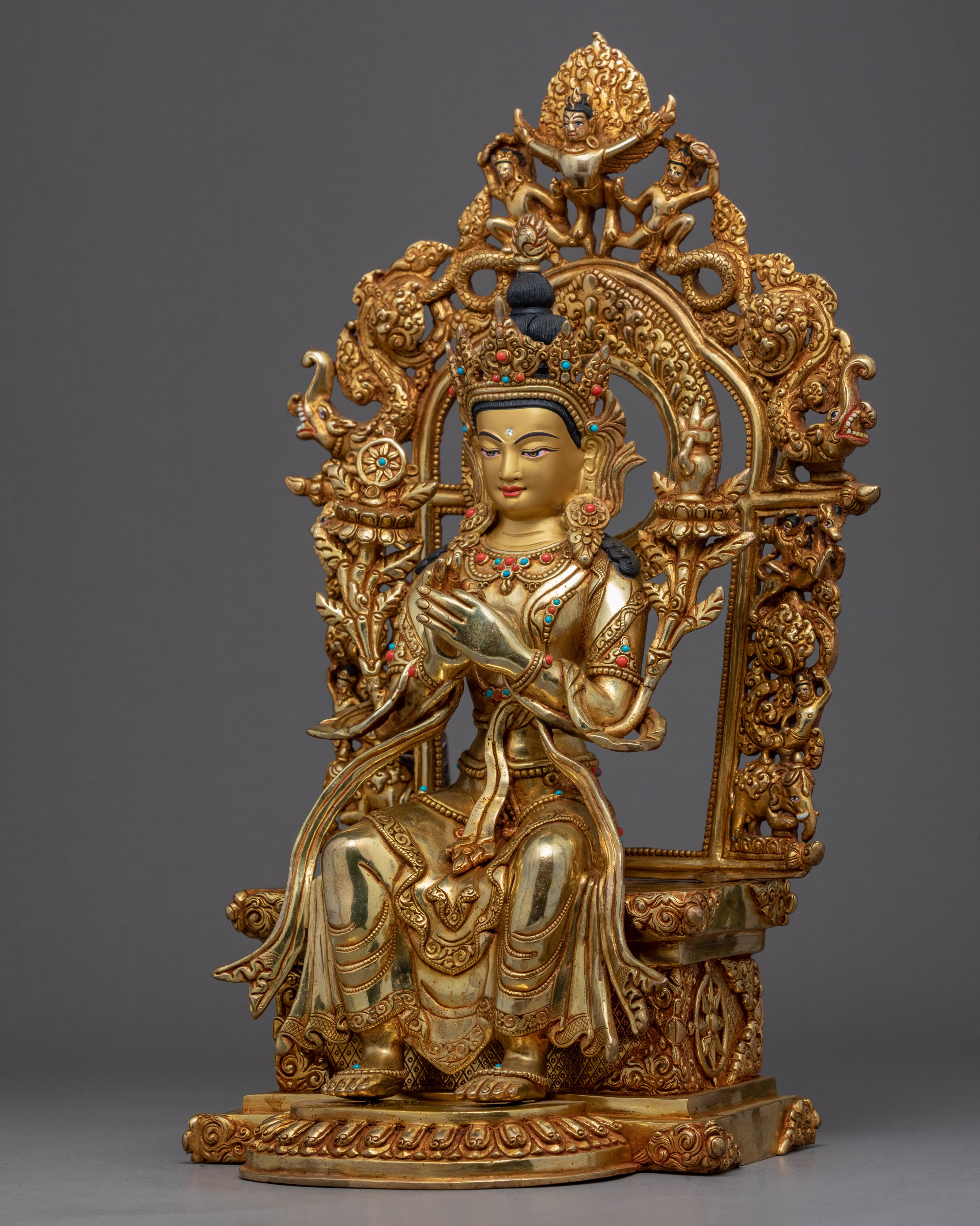 Maitreya The Future Buddha Statue | Traditionally Hand Carved Art