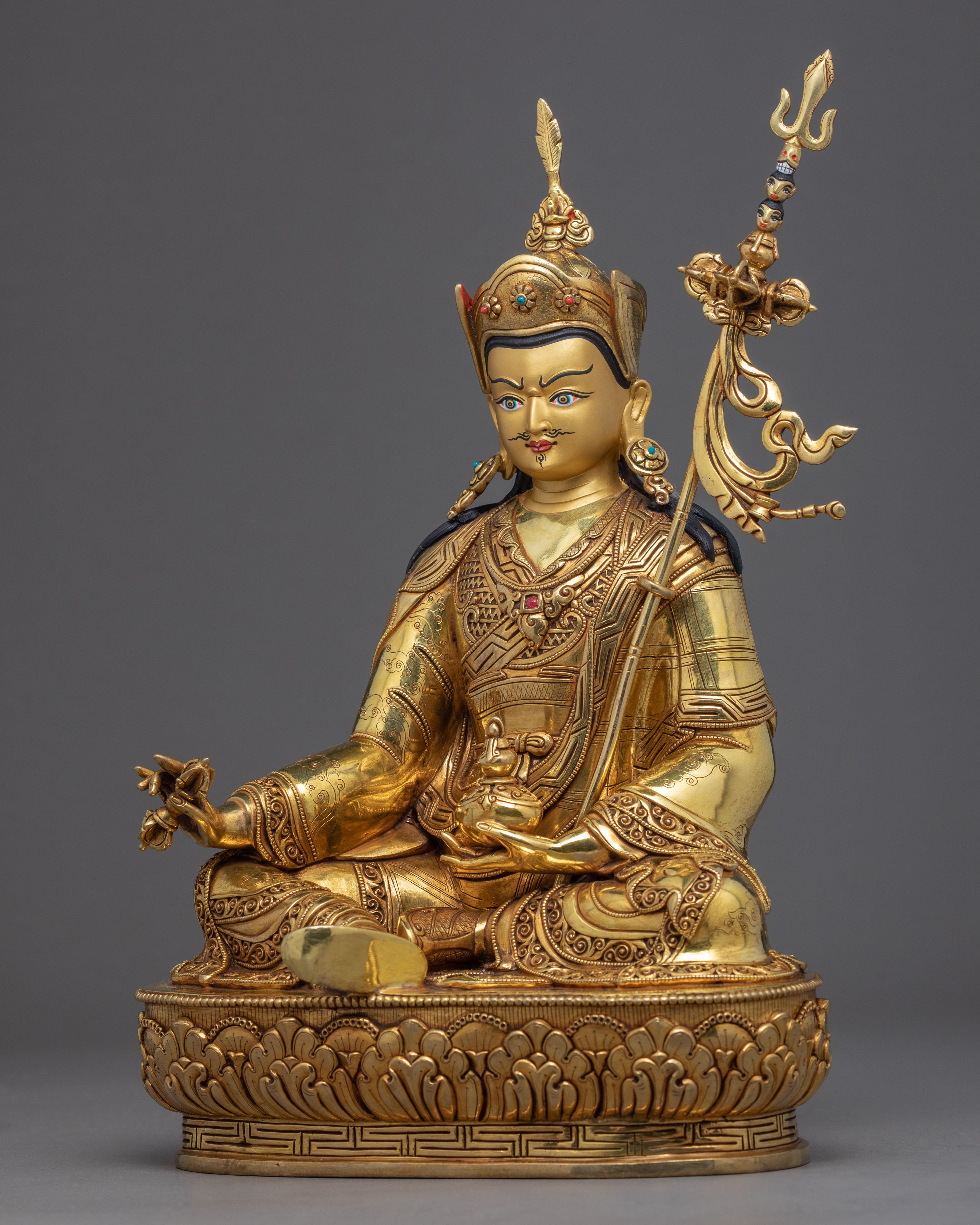 Padmasambhava Art | Hand-Carved Buddhist Deity Sculpture