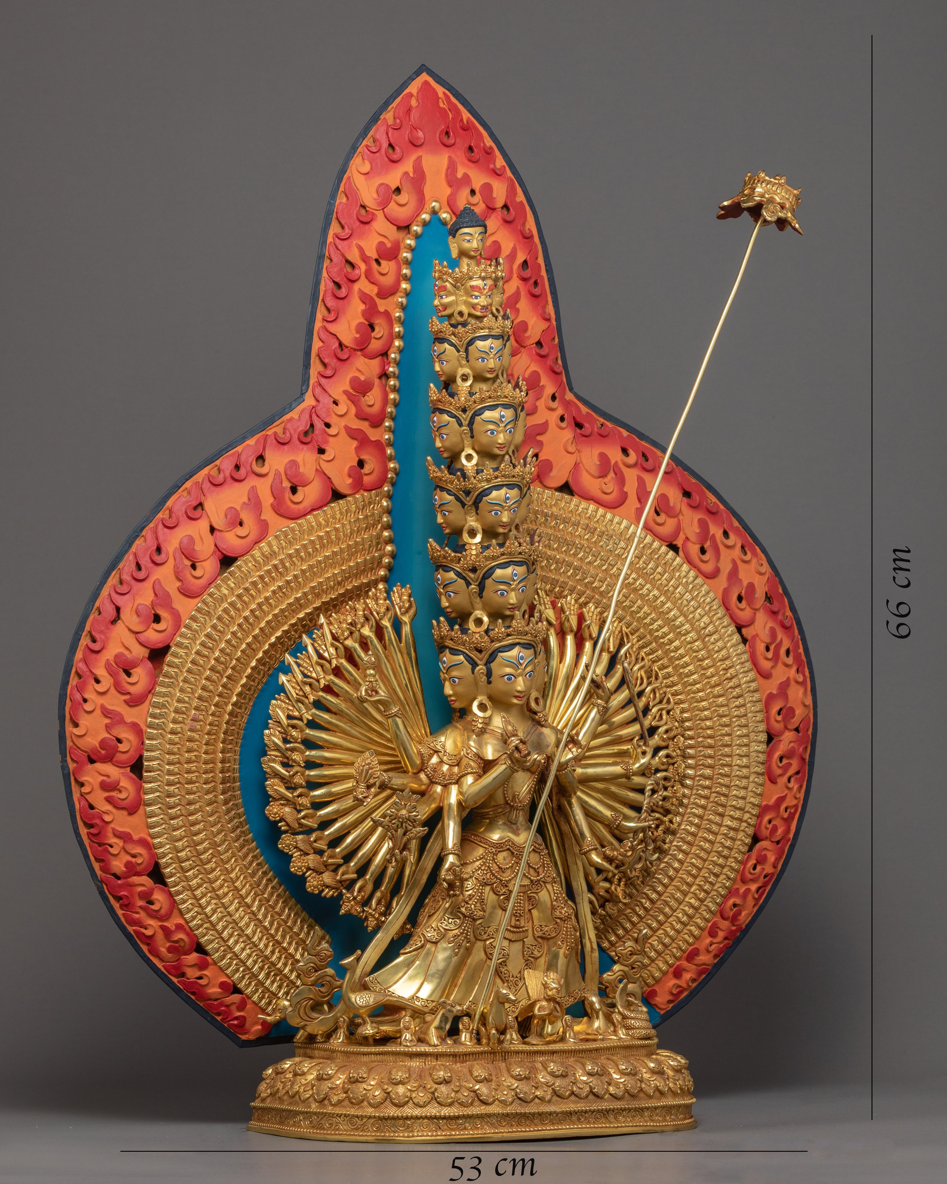 Handcrafted Dukar Sitatapatra Statue | Himalayan art | White Umbrella Deity