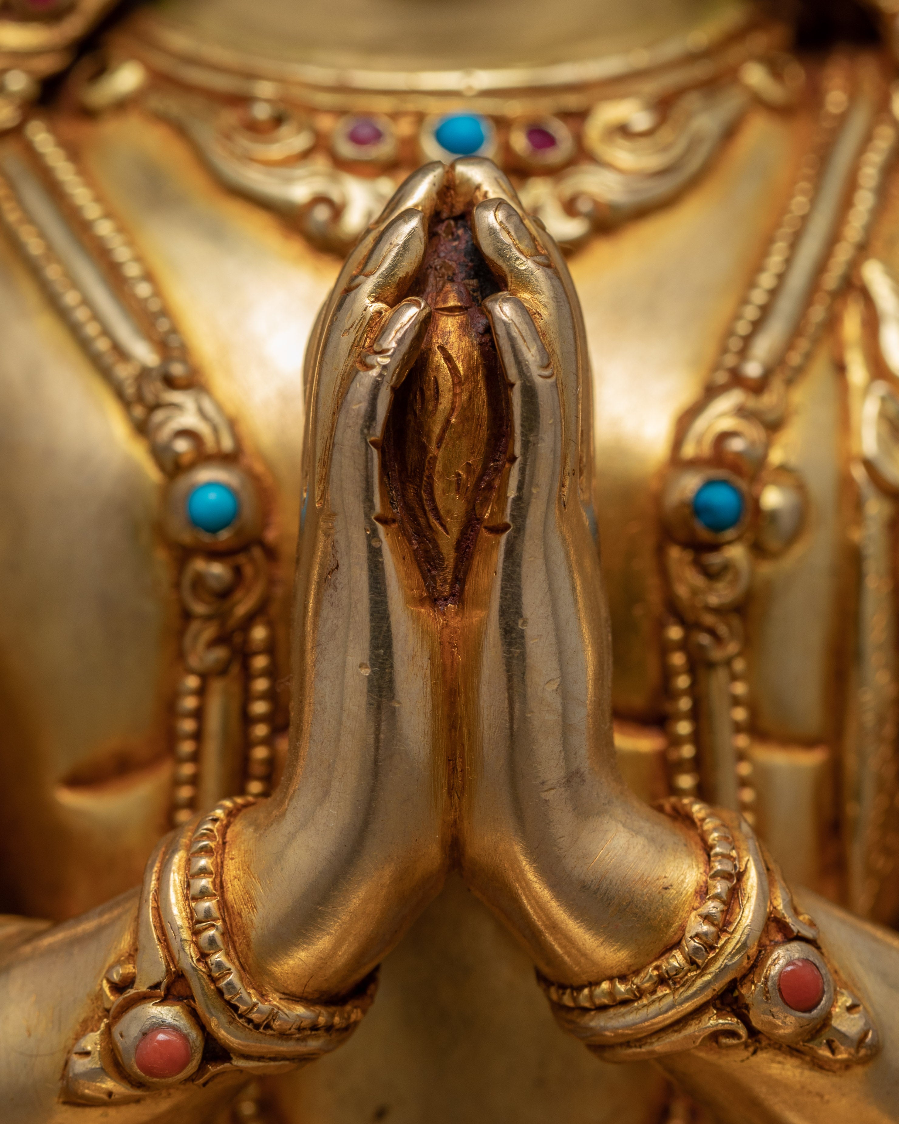 Avalokiteshvara Chenrezig |  Hand-Crafted Tibetan Buddha Sculpture