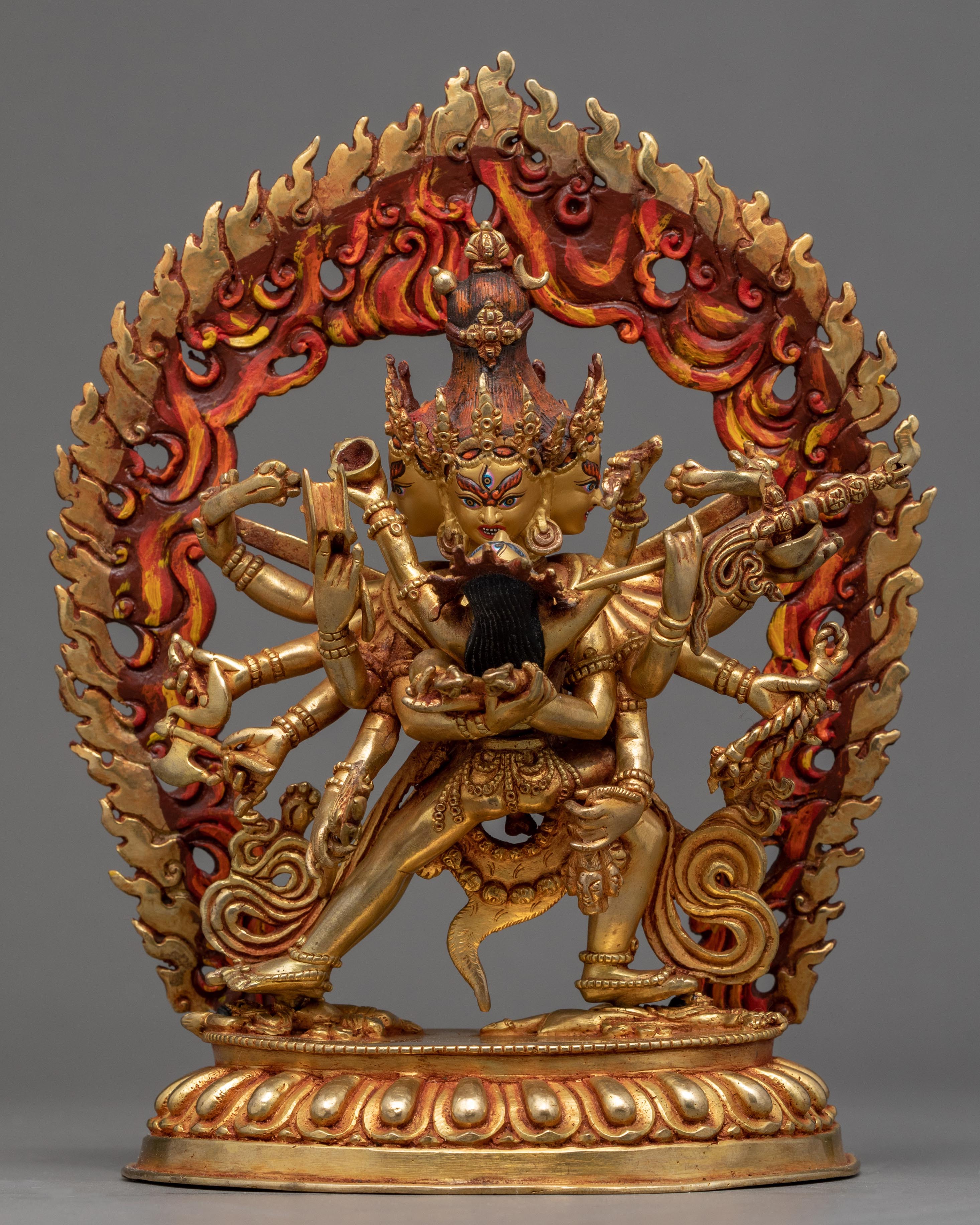 12 Armed Chakrasamvara Statue
