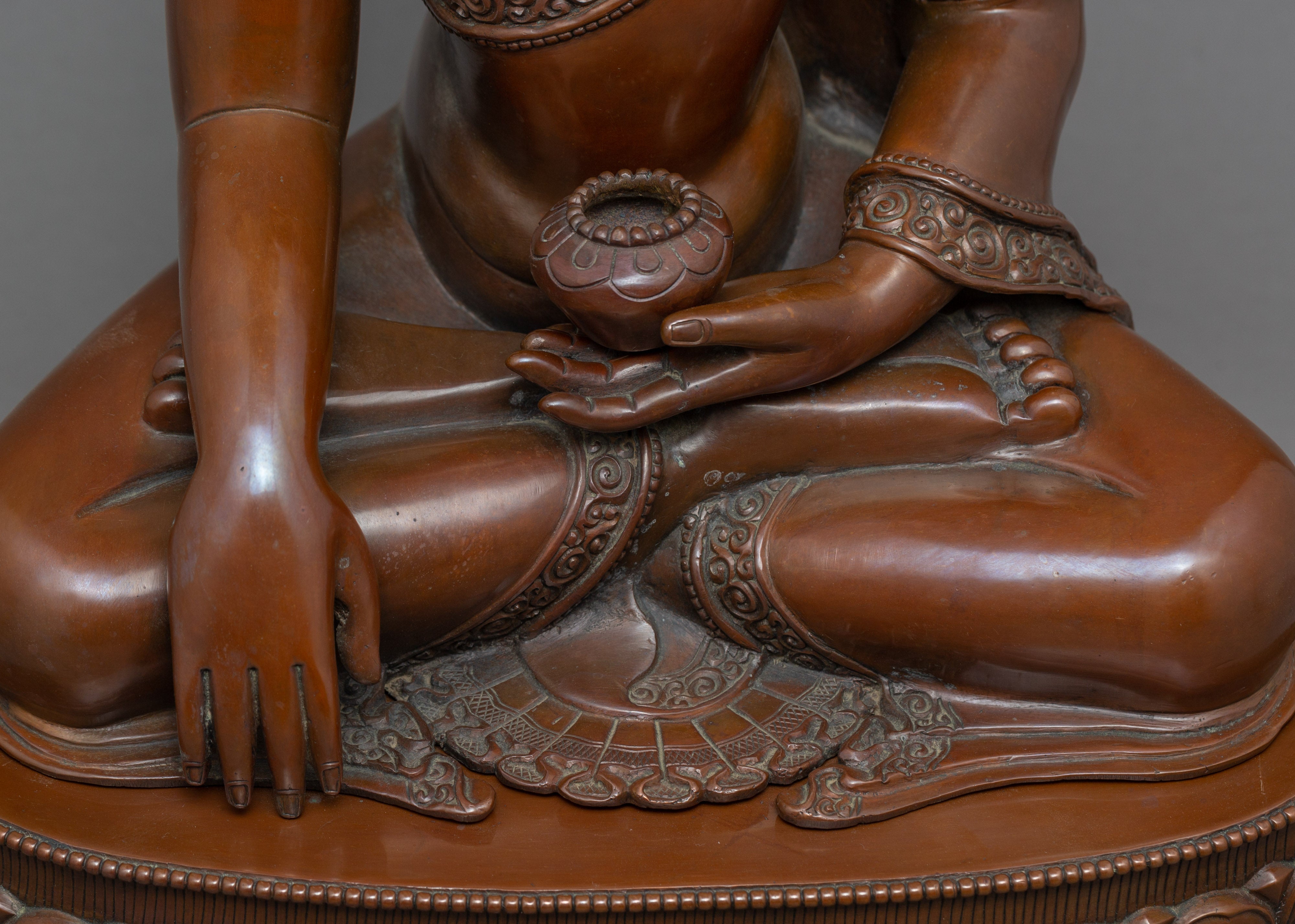 The Buddha Shakyamuni Statue | Traditional Himalayan Art