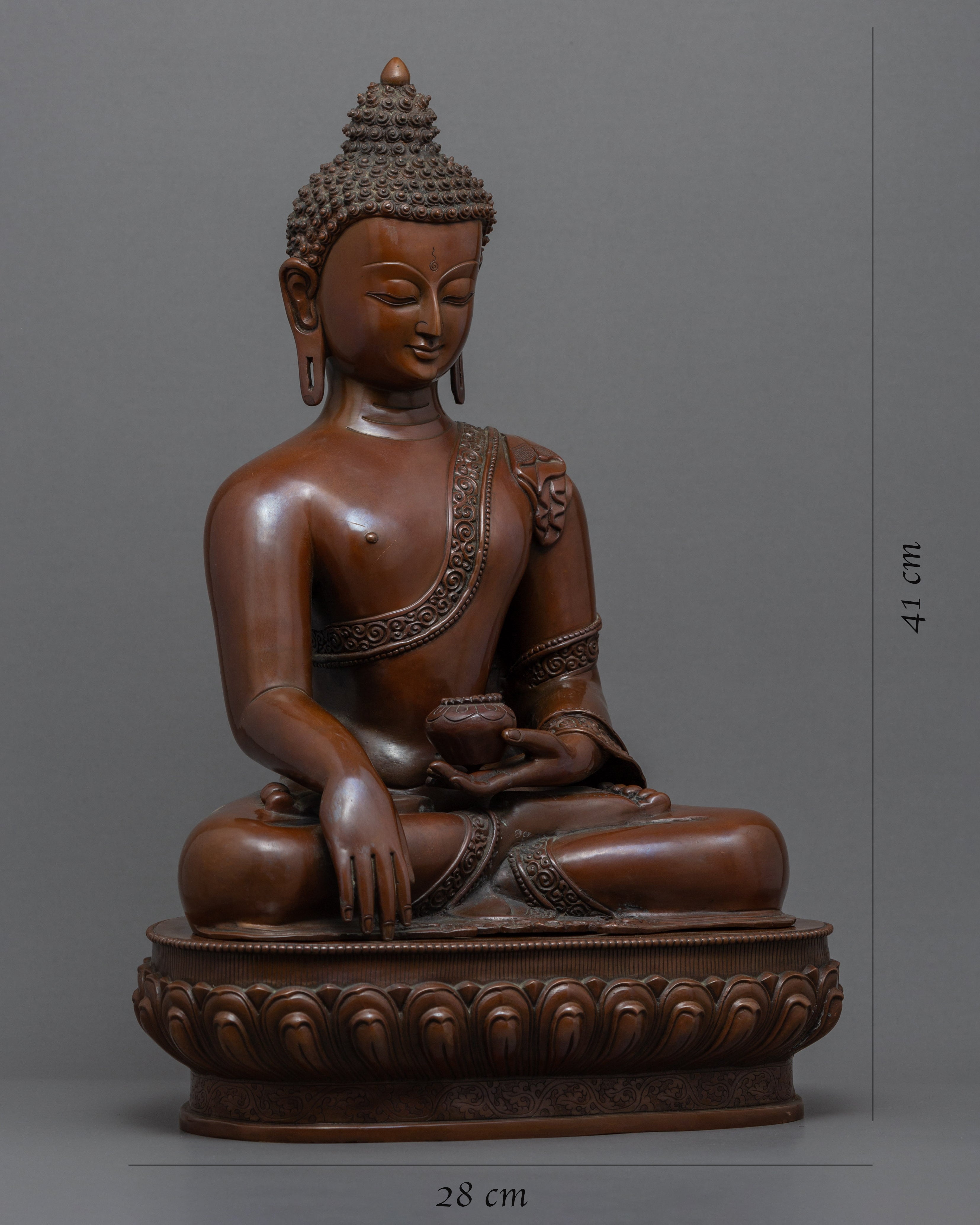 The Buddha Shakyamuni Statue | Traditional Himalayan Art