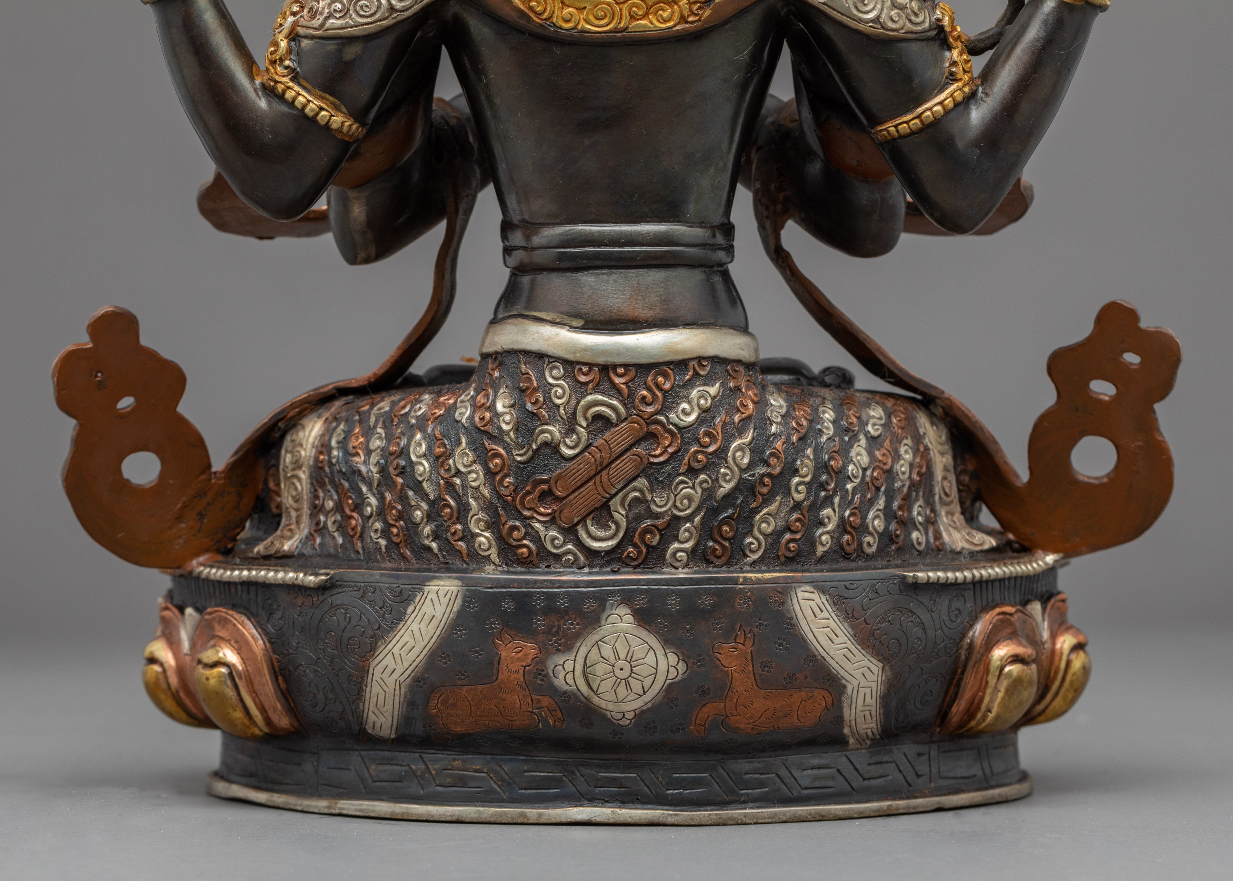 The Bodhisattva Avalokiteshvara Statue | Hand Carved Himalayan Art