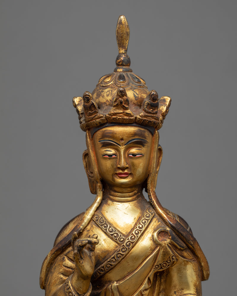 Kshitigarbha Bodhisattva Statue | Hand-Carved Buddhist Sculpture