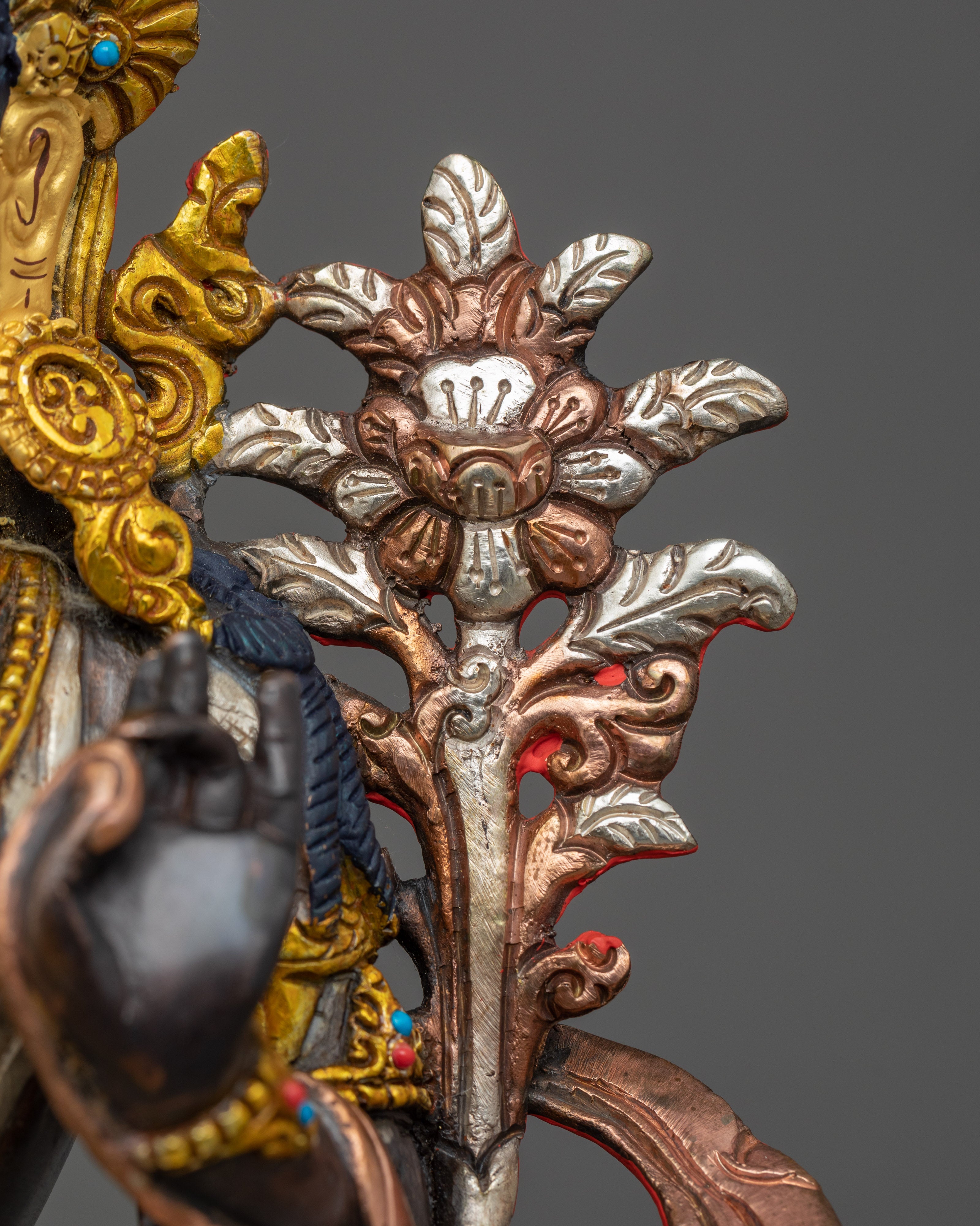 Handmade Green Tara Statue | Buddhist Compassion Deity