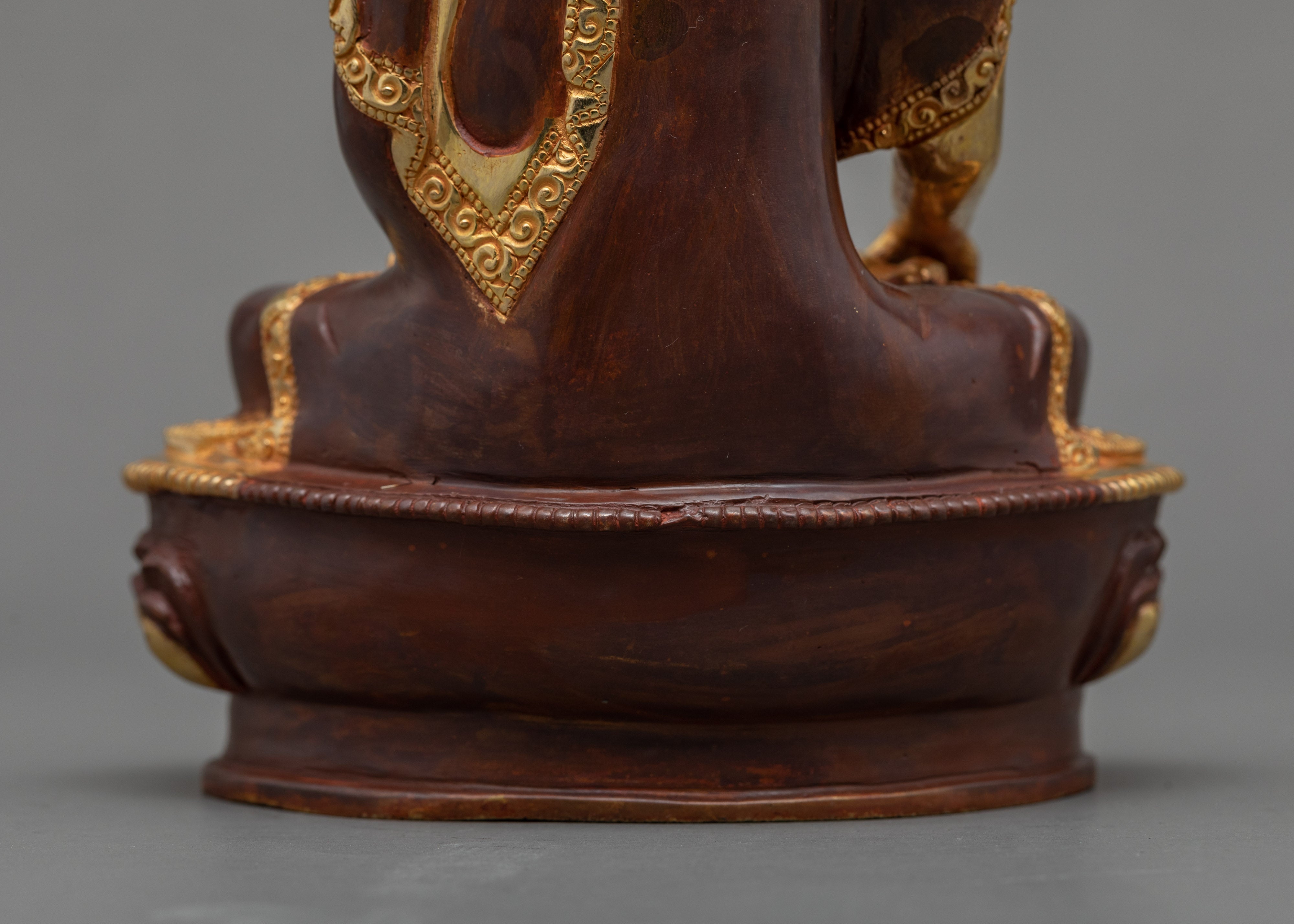 Gautama Buddha Gold Plated Sculpture | Tibetan Buddhist Art