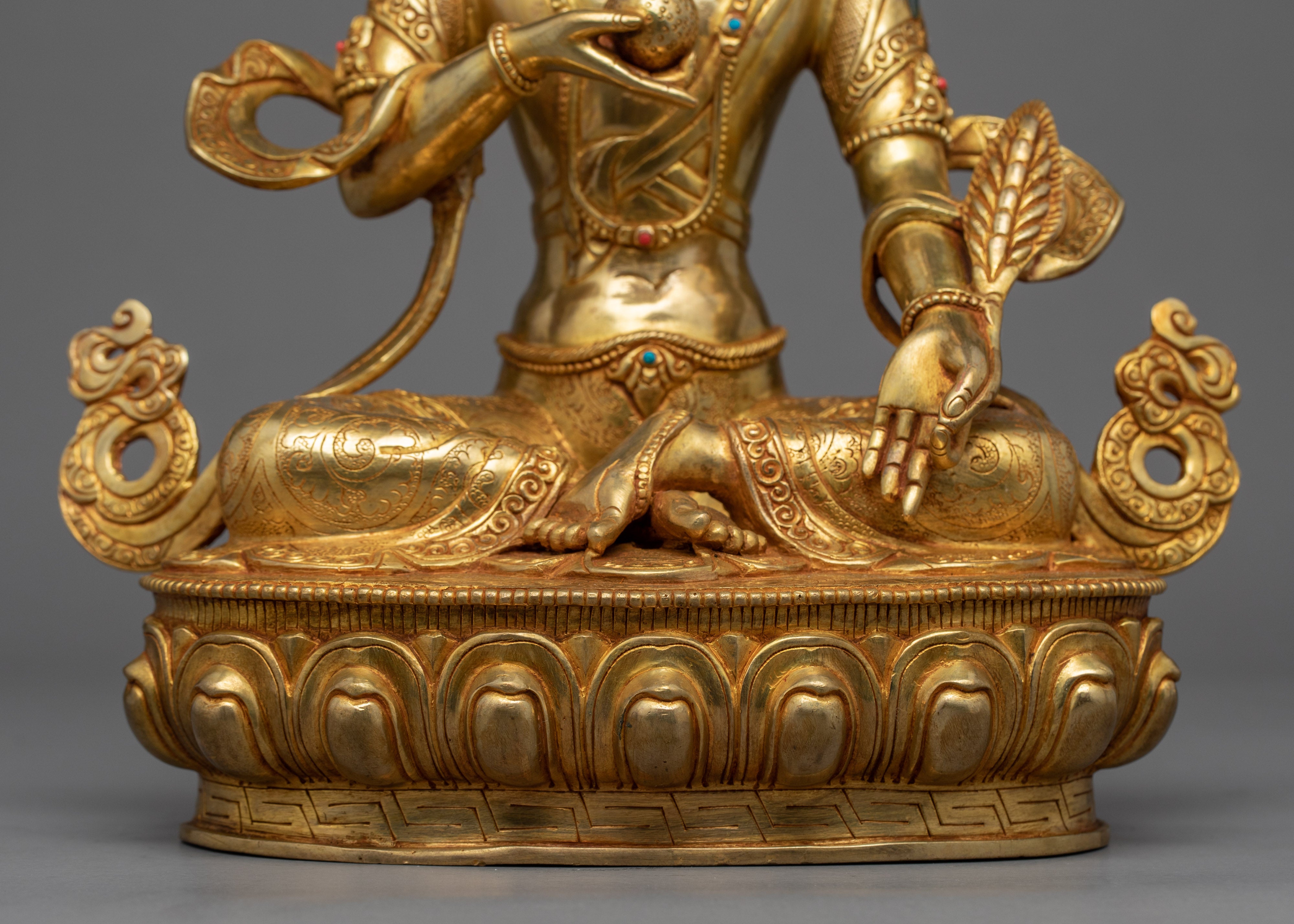 Kshitigarbha Bodhisattva Sculpture | Hand-Carved Buddhist Sculpture