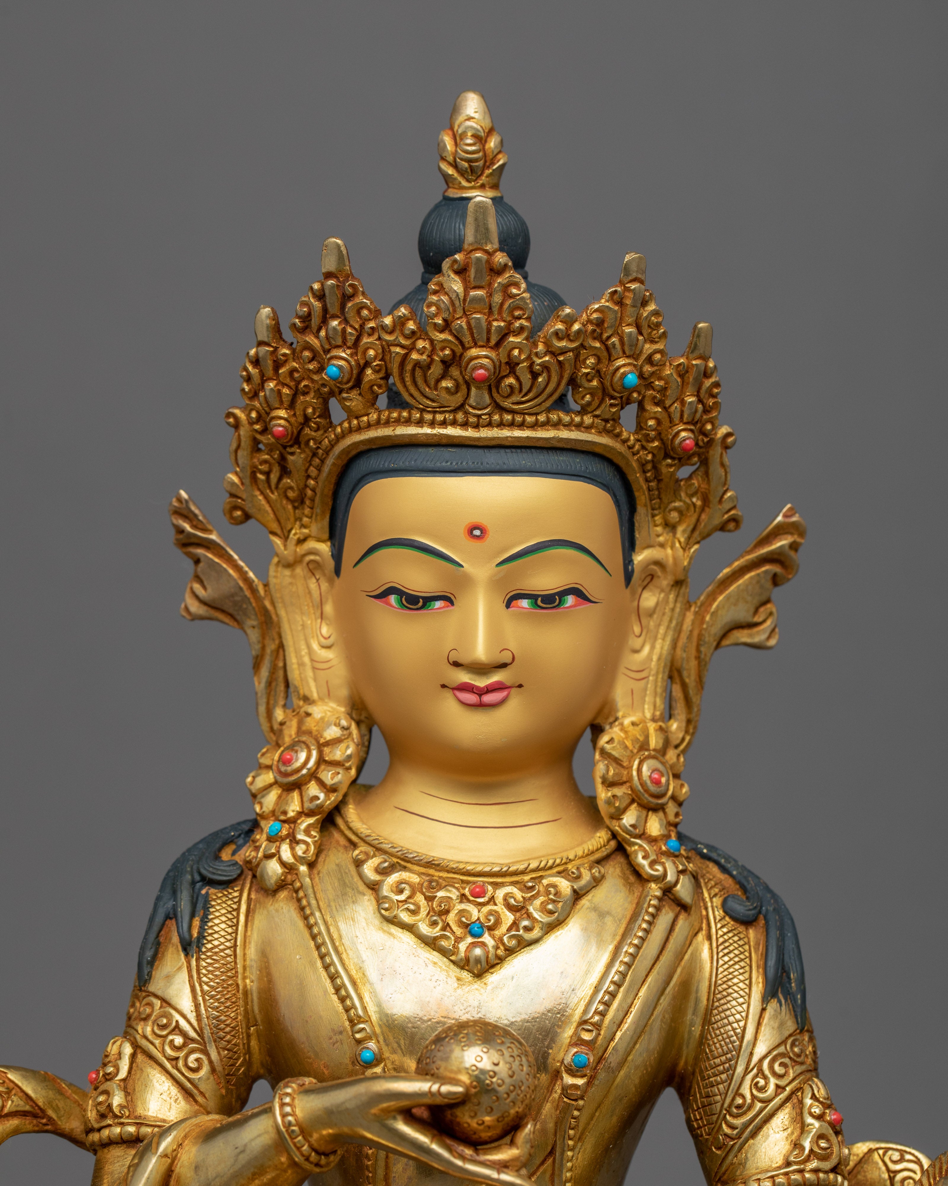 Kshitigarbha Bodhisattva Sculpture | Hand-Carved Buddhist Sculpture