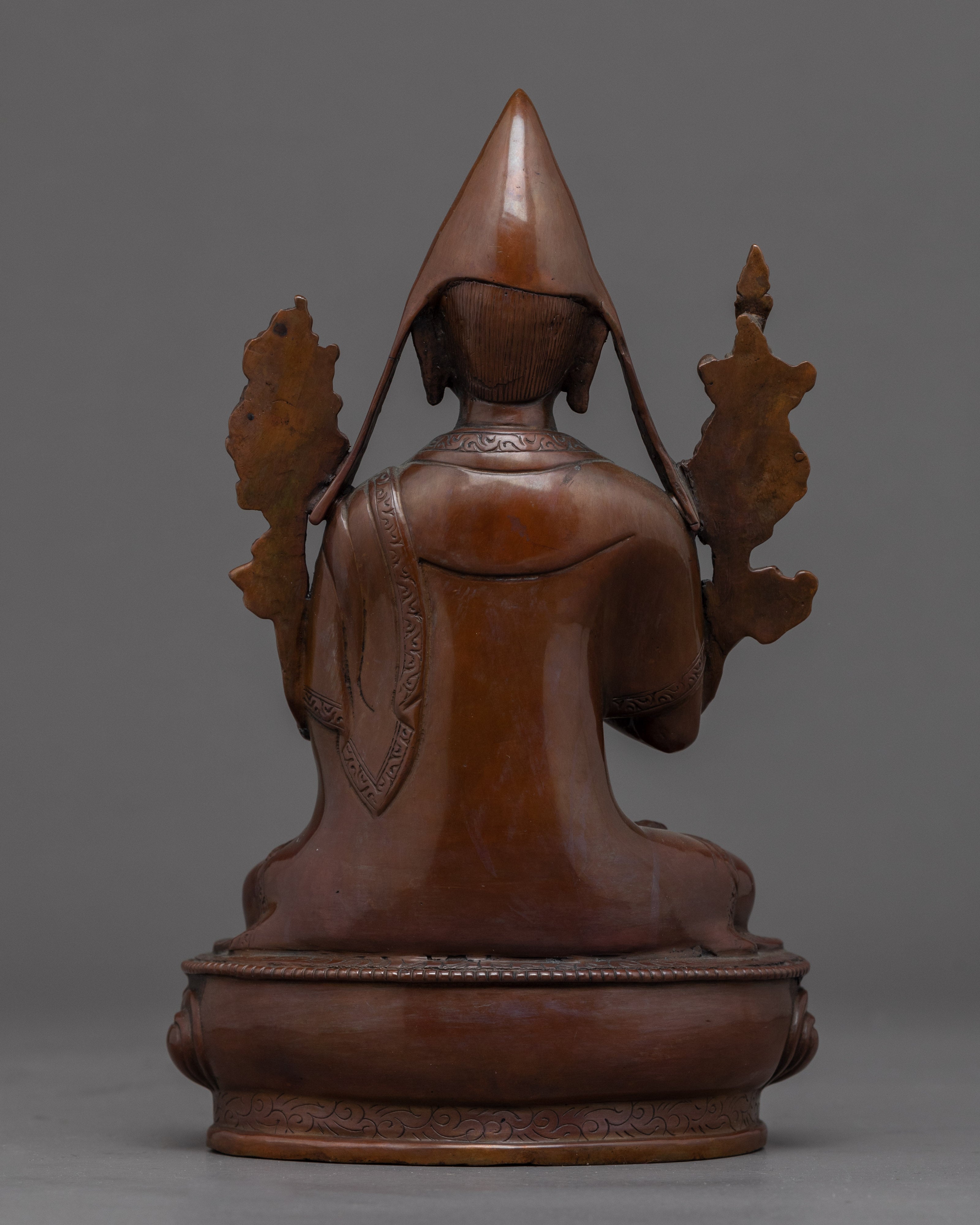 Je Tsongkhapa Statue Set | Hand Carved Buddhist Statue Set