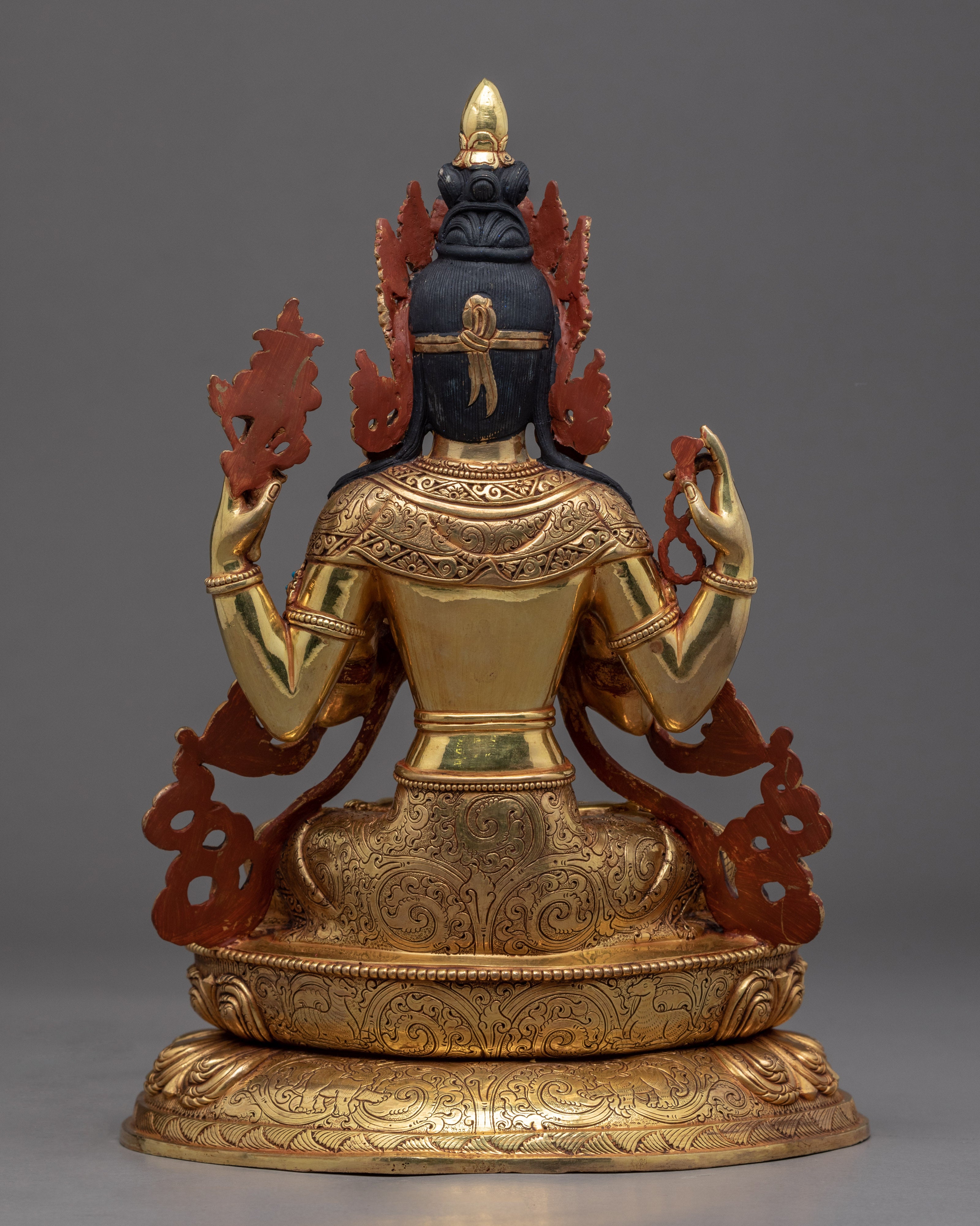Bodhisattvas Sculpture Set Nepal | Traditionally Handcrafted Buddhist Set