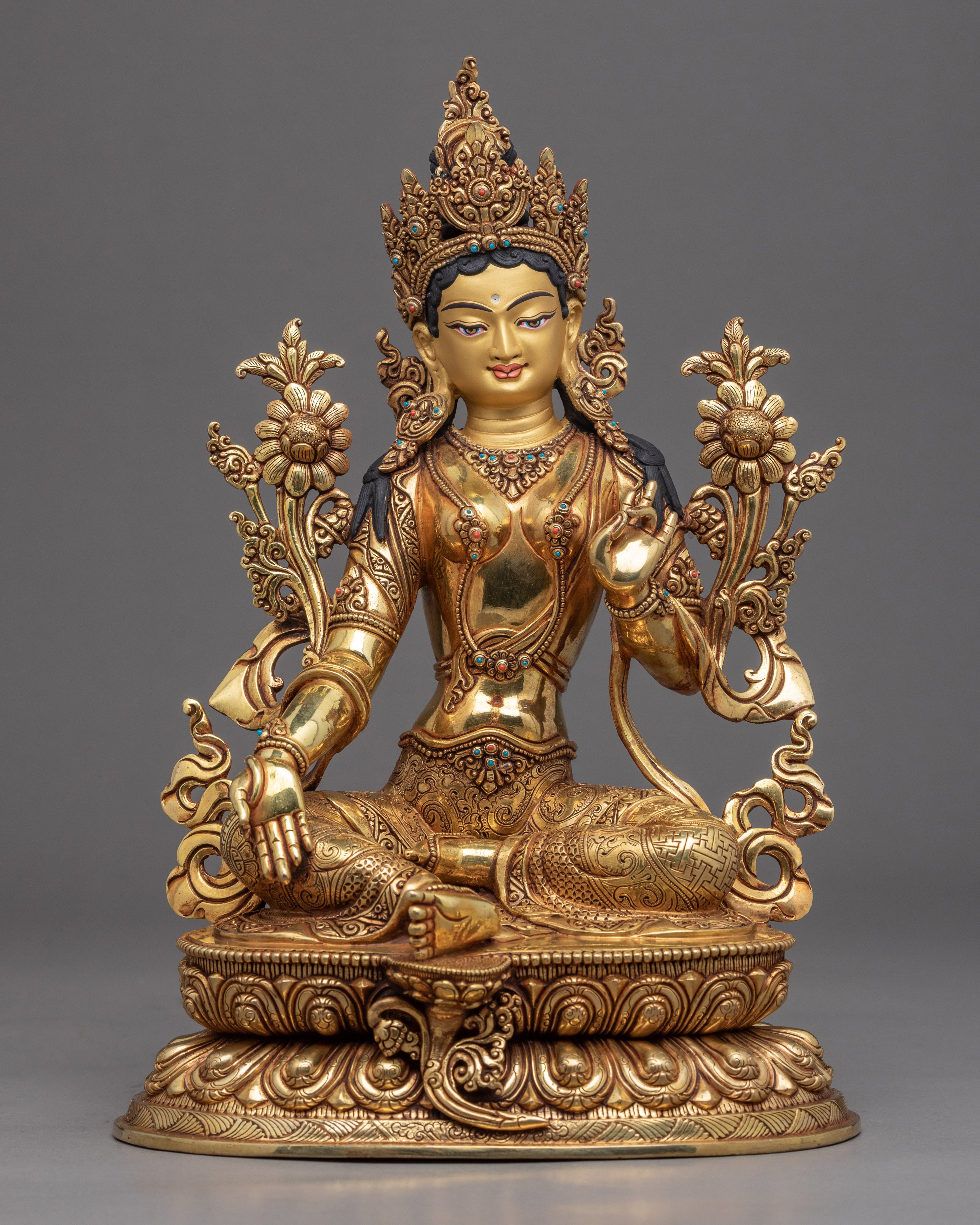 Bodhisattvas Sculpture Set Nepal | Traditionally Handcrafted Buddhist Set