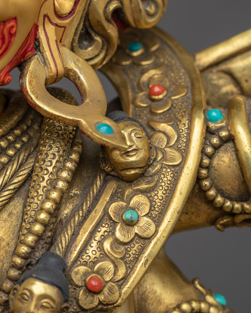 6 Armed Mahakala Statue | Traditional Himalayan Art