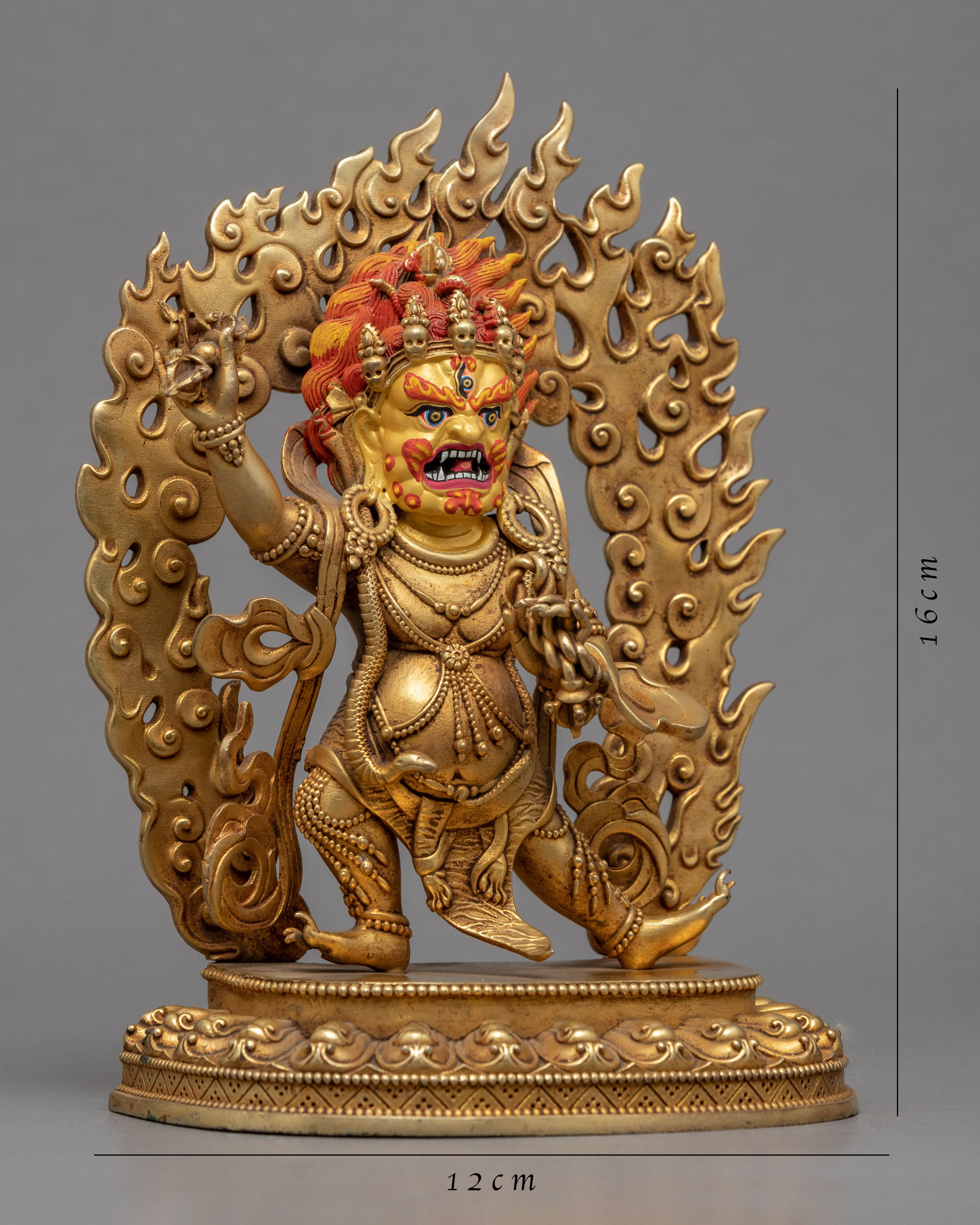 Vajrapani Kadampa Statue | 24K Gold Machine Made Statue