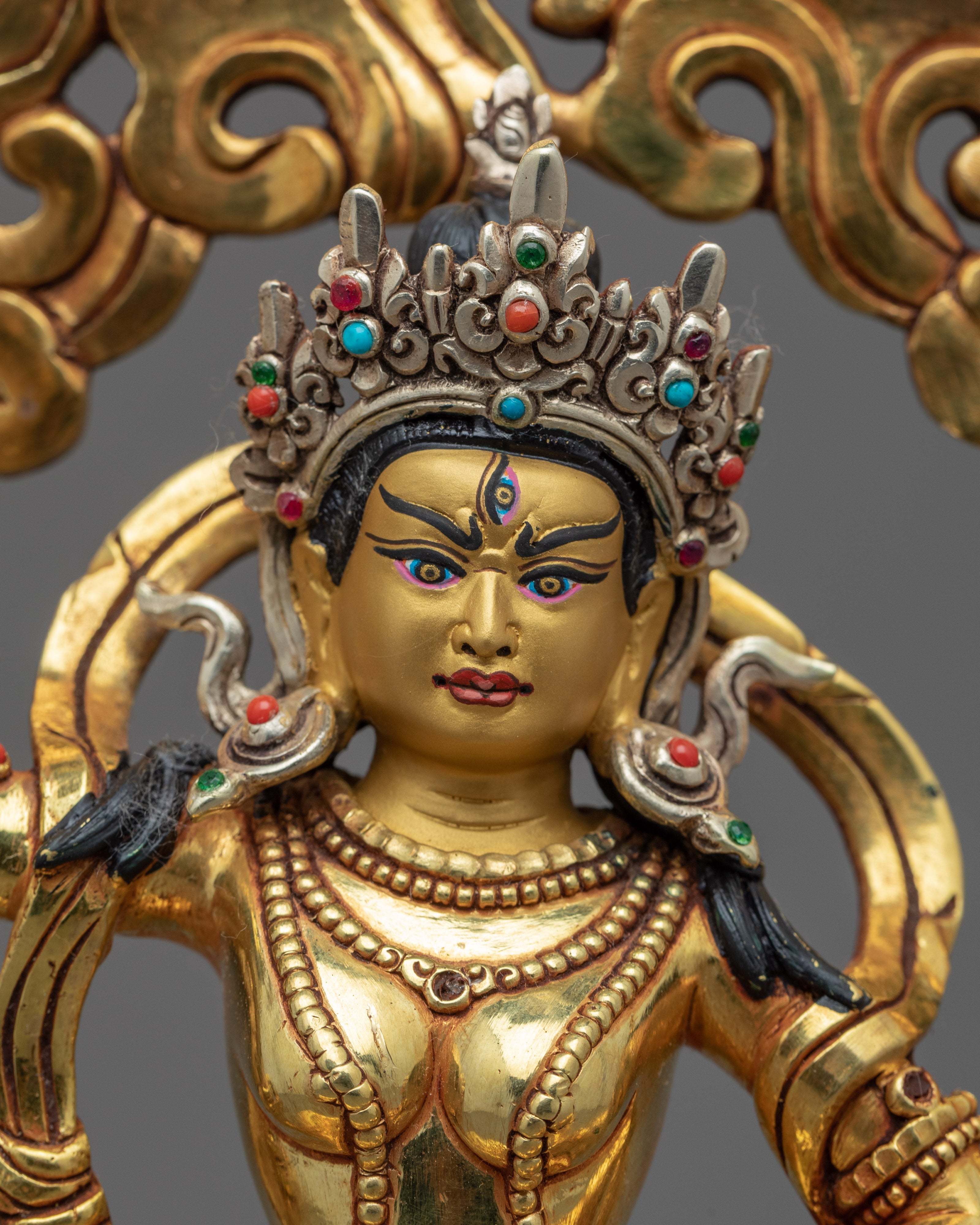 Machig Labdron Chod Practice Statue | Traditional Tibetan Dakini Sculpture - Termatree